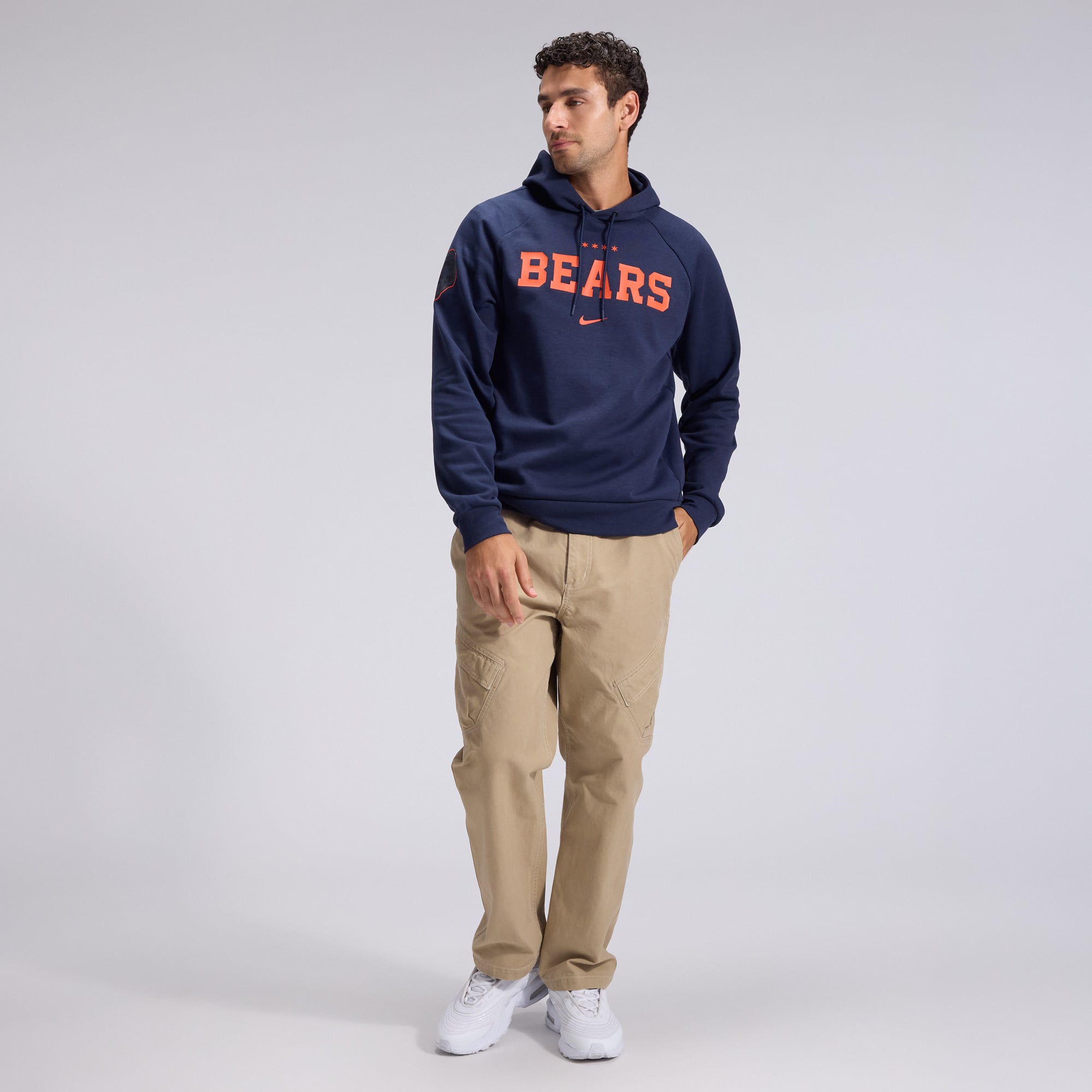 Men's Nike Navy Chicago Bears 2026 Rivalries Collection Dri-FIT Pullover Hoodie