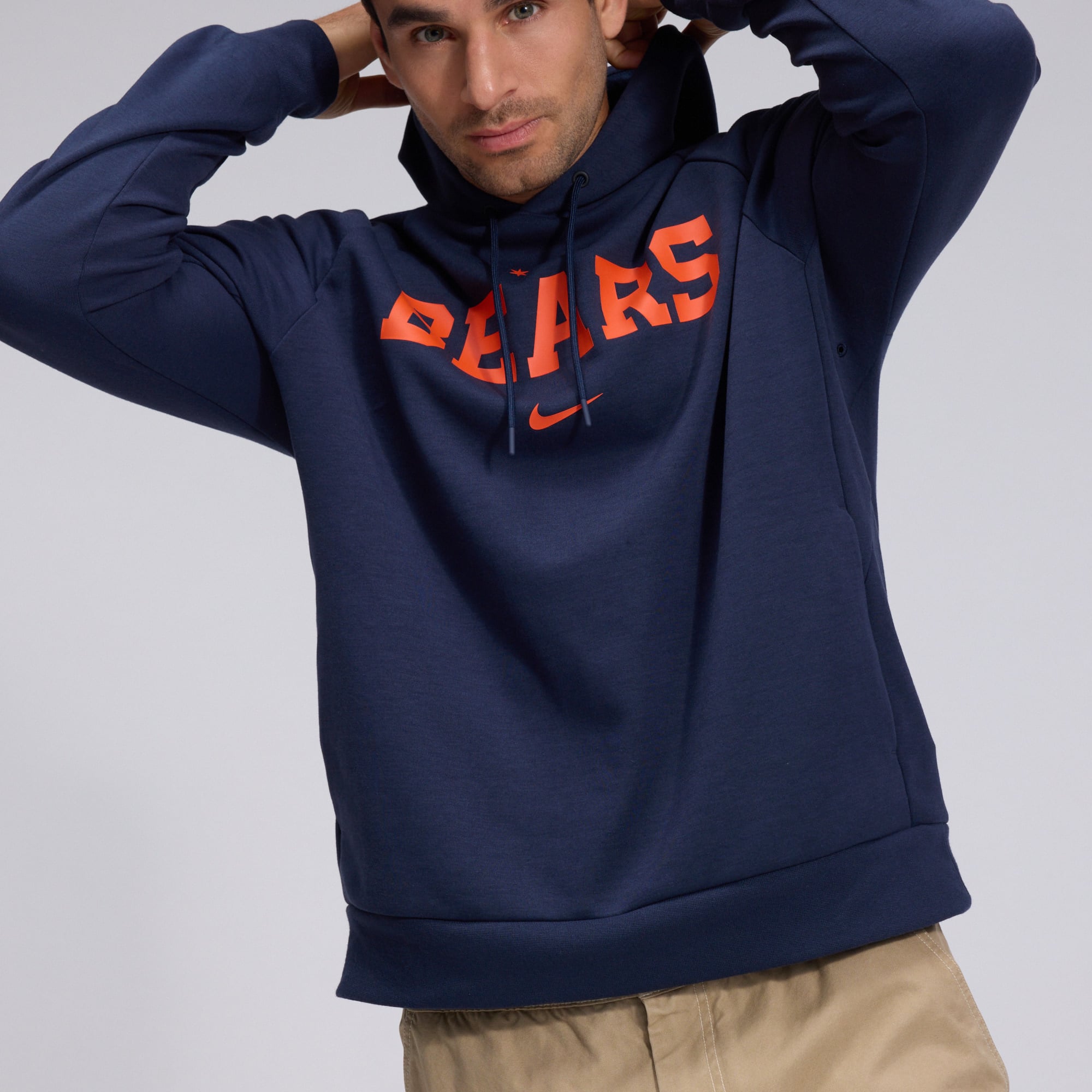 Men's Nike Navy Chicago Bears 2026 Rivalries Collection Dri-FIT Pullover Hoodie