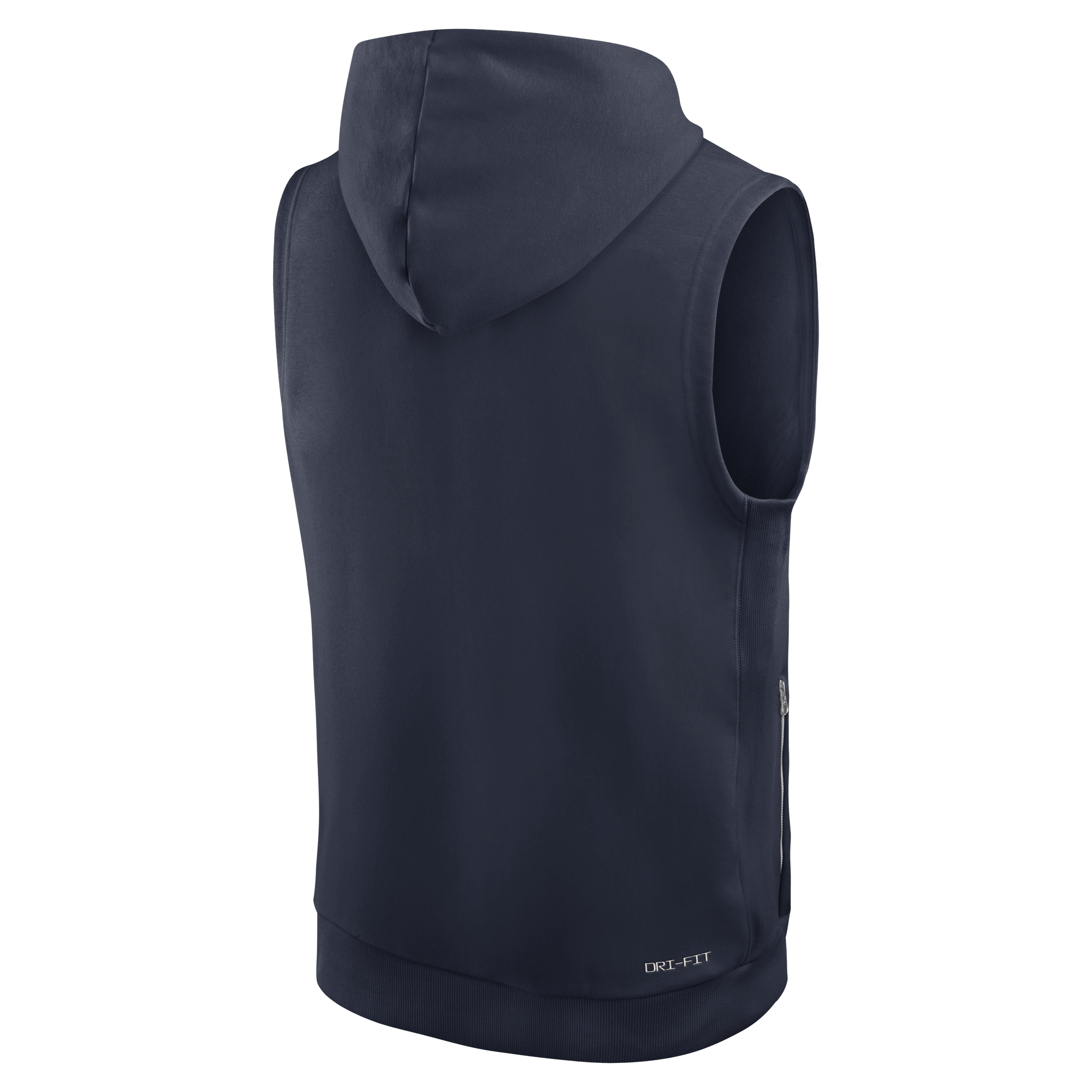Men's Nike Navy Chicago Bears 2026 Rivalries Collection Sideline Sleeveless Fleece Hoodie
