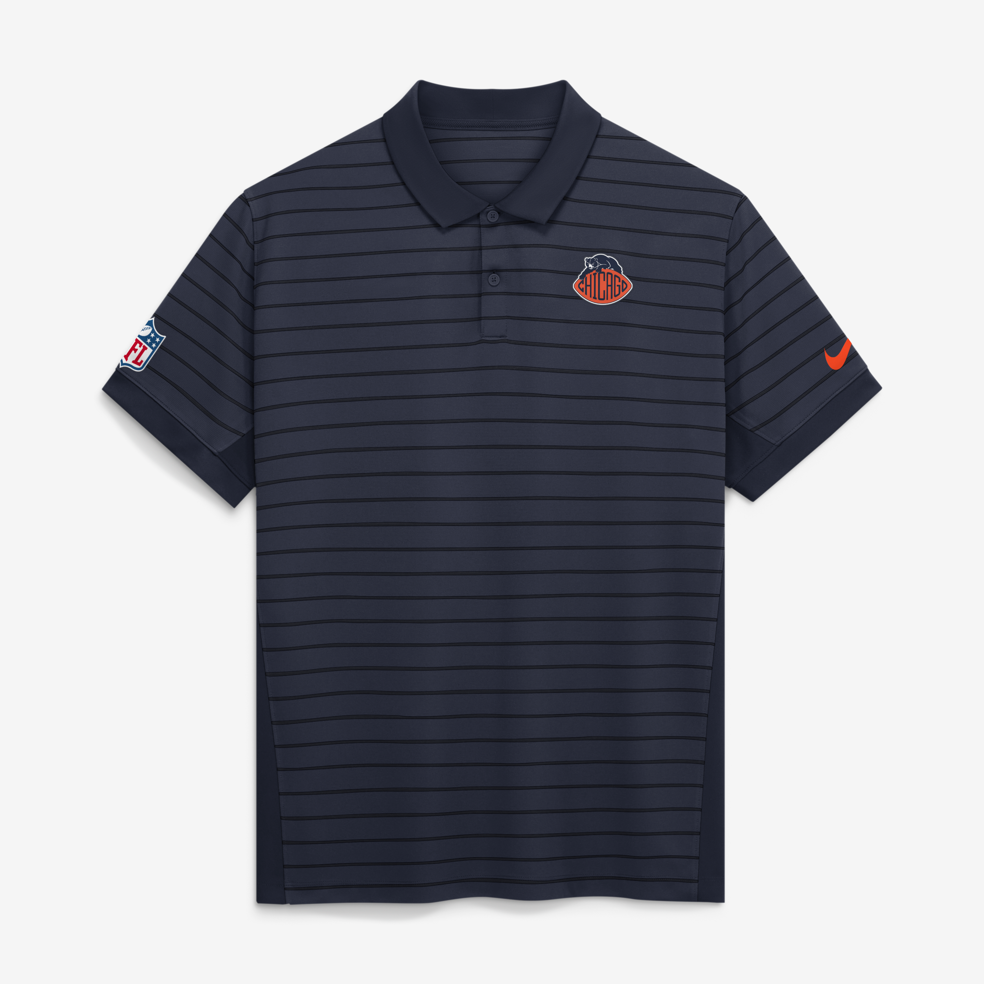 Men's Nike Navy Chicago Bears 2026 Rivalries Collection Sideline Victory Polo