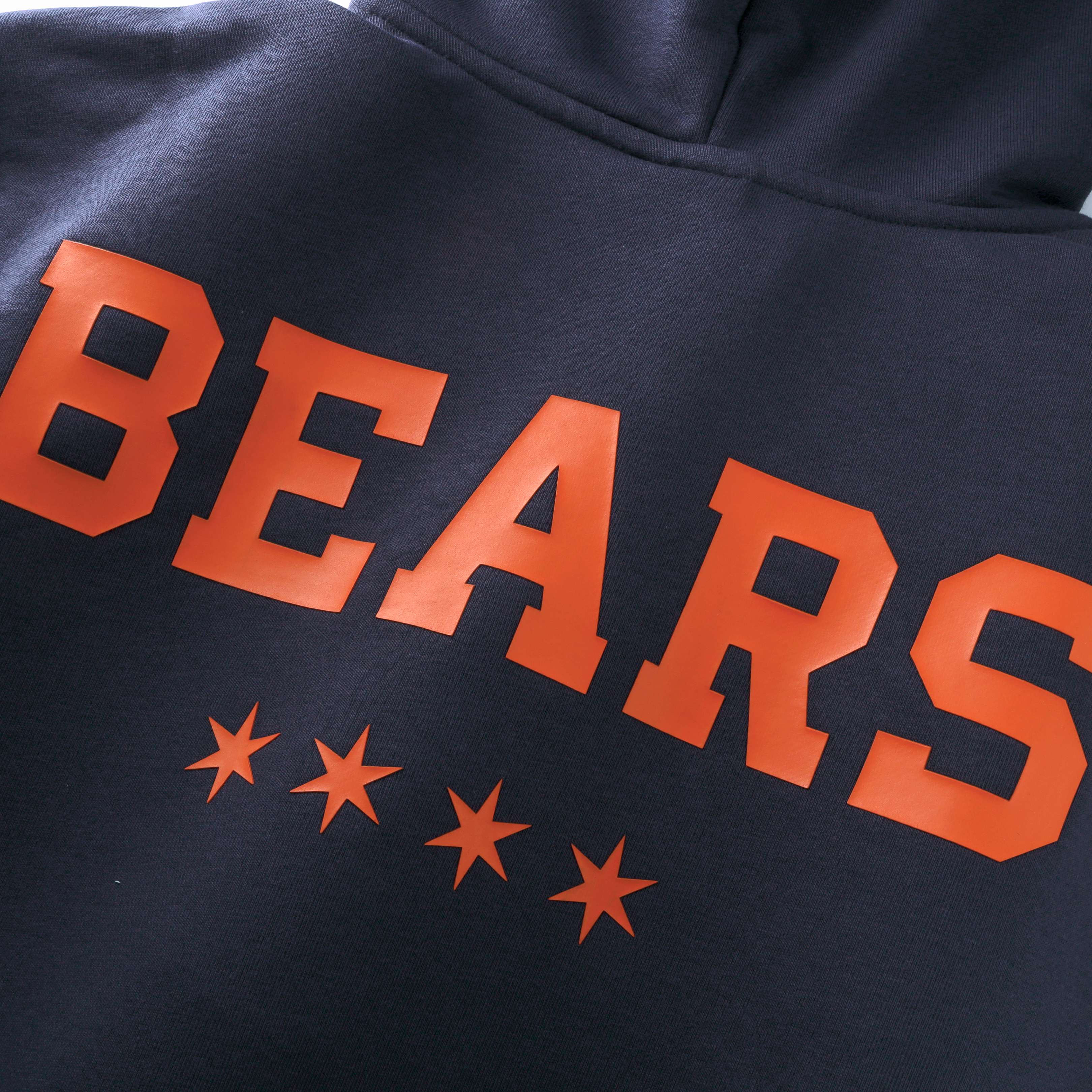 Sweat à capuche Nike Chicago Bears bleu marine, collection Rivalries 2026, modèle standard.