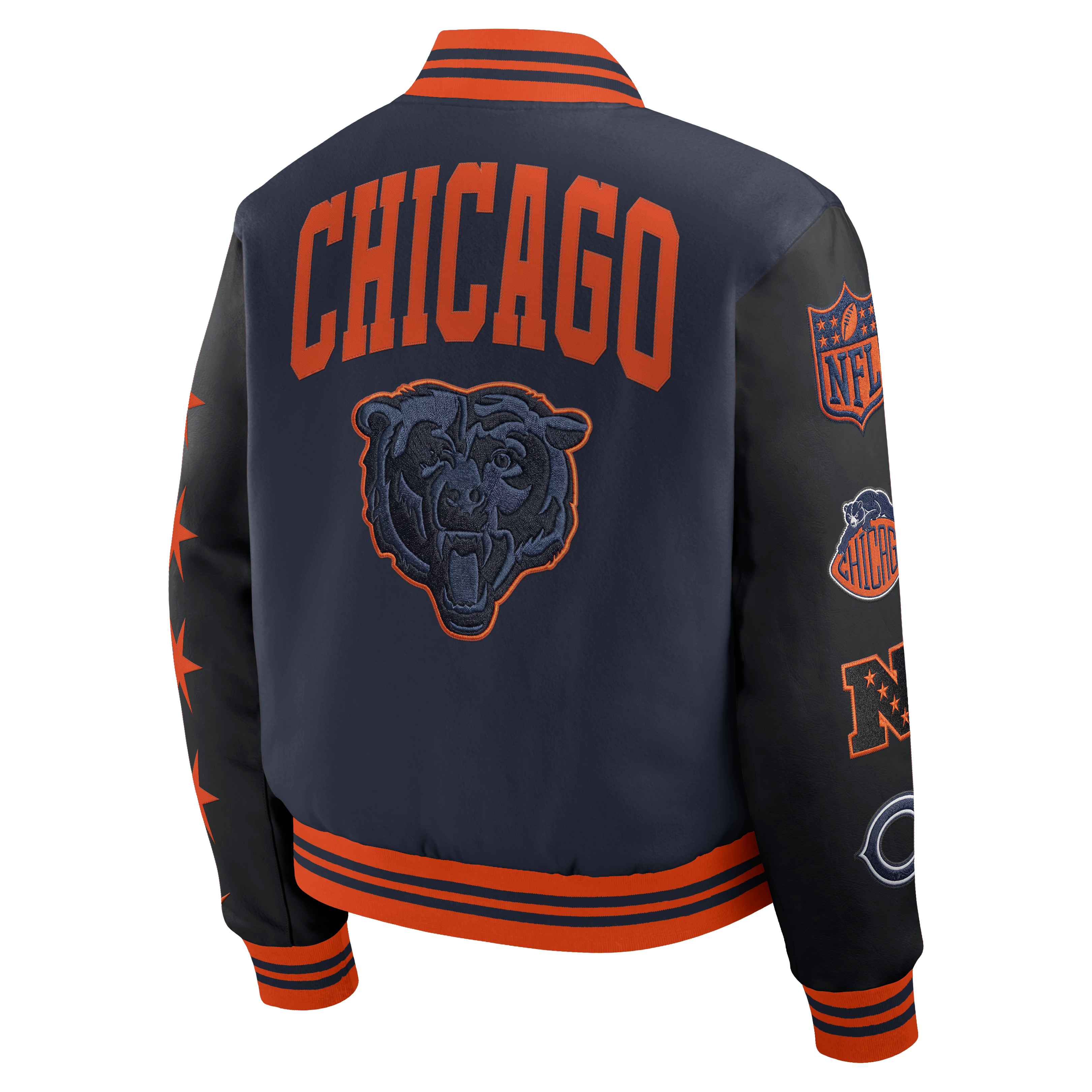 Veste universitaire Nike bleu marine Chicago Bears Collection Rivalités 2026 pour homme