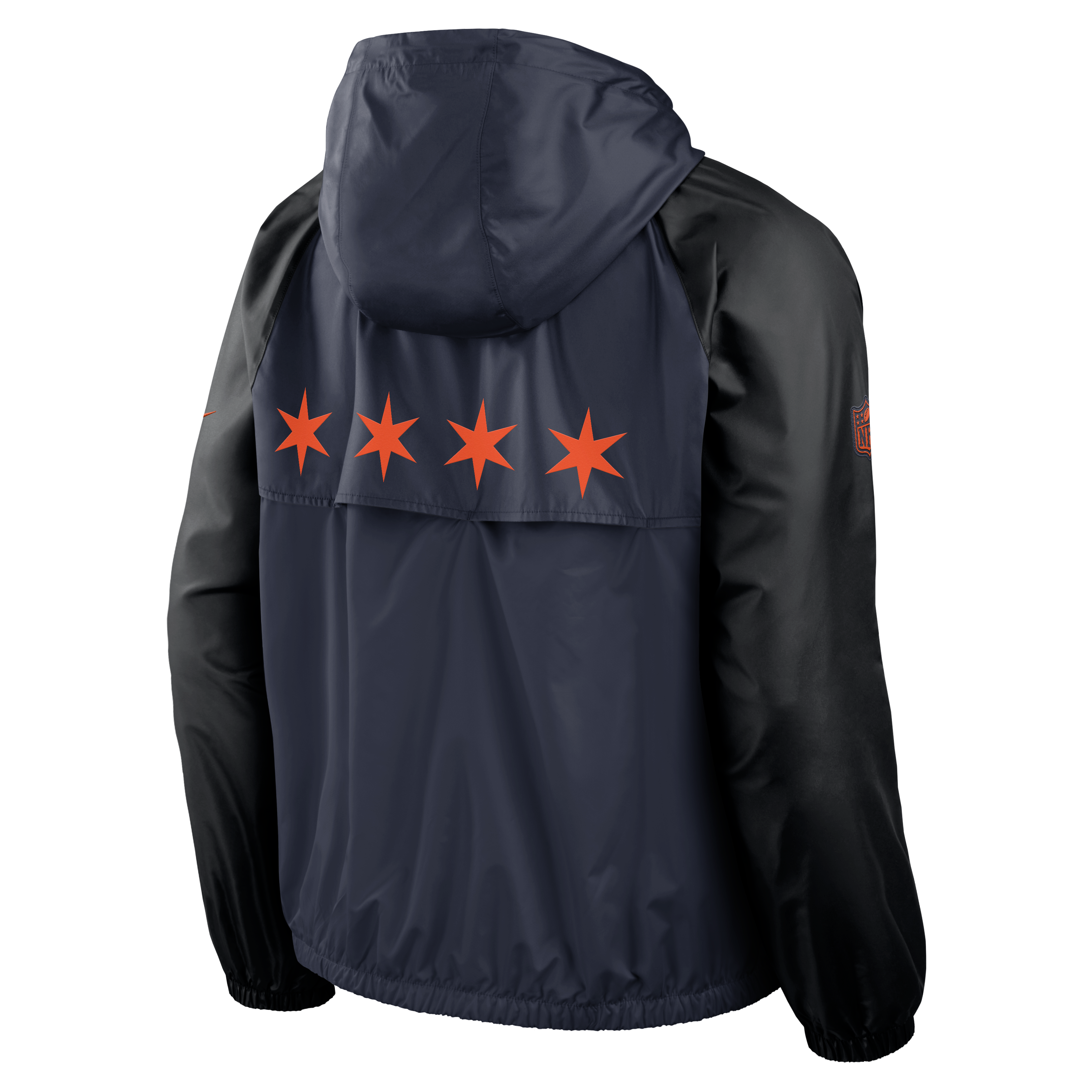 Veste coupe-vent zippée Nike Chicago Bears 2026 Rivalries Collection pour homme, bleu marine