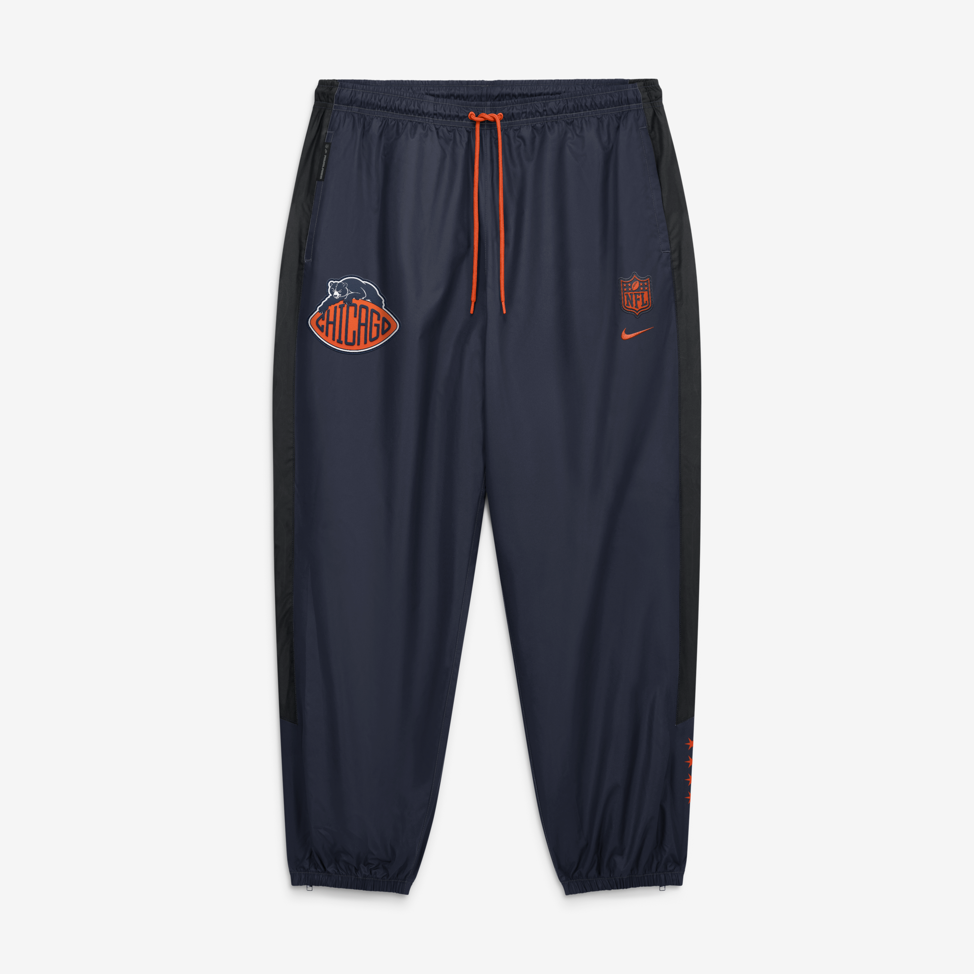 Pantalon coupe-vent Nike Windrunner bleu marine Chicago Bears Collection 2026 Rivalries pour homme