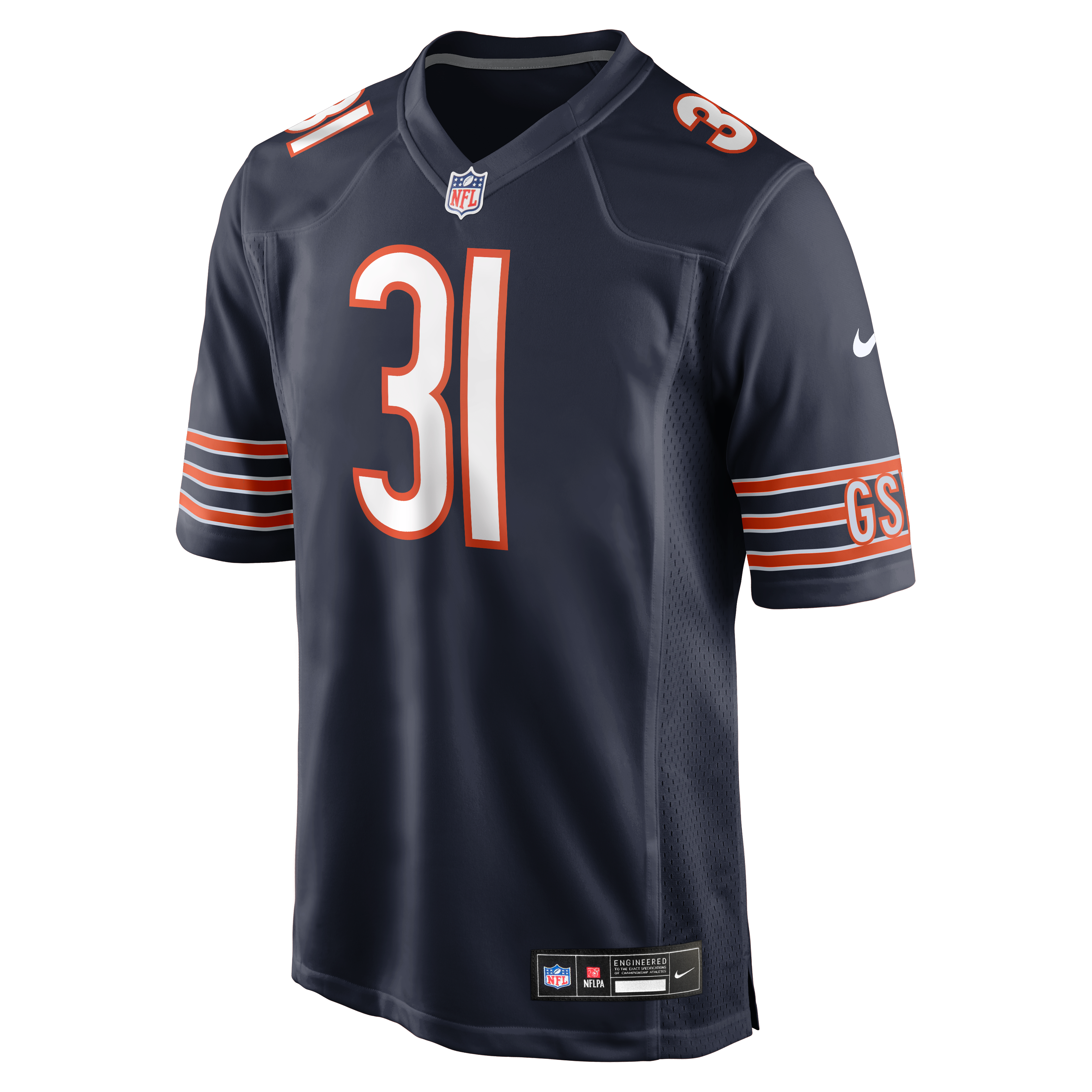 Maillot de match Nike bleu marine des Chicago Bears pour homme, Dillon Thieneman