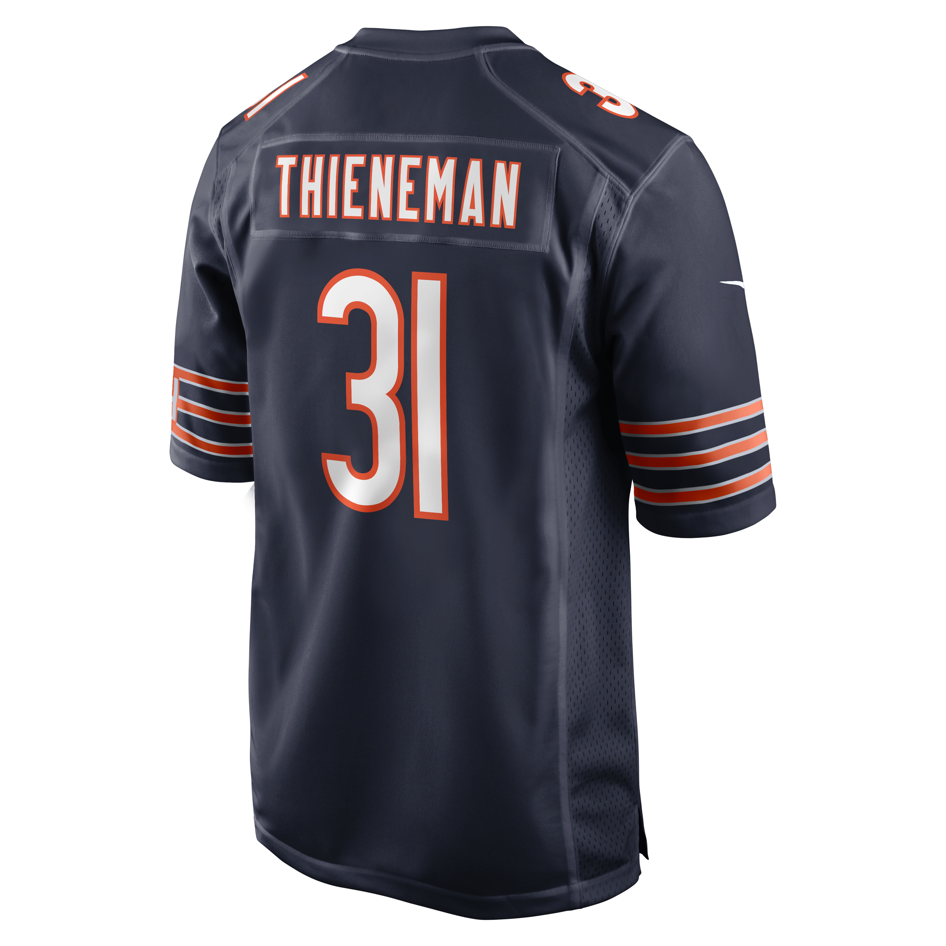 Maillot de match Nike bleu marine des Chicago Bears pour homme, Dillon Thieneman
