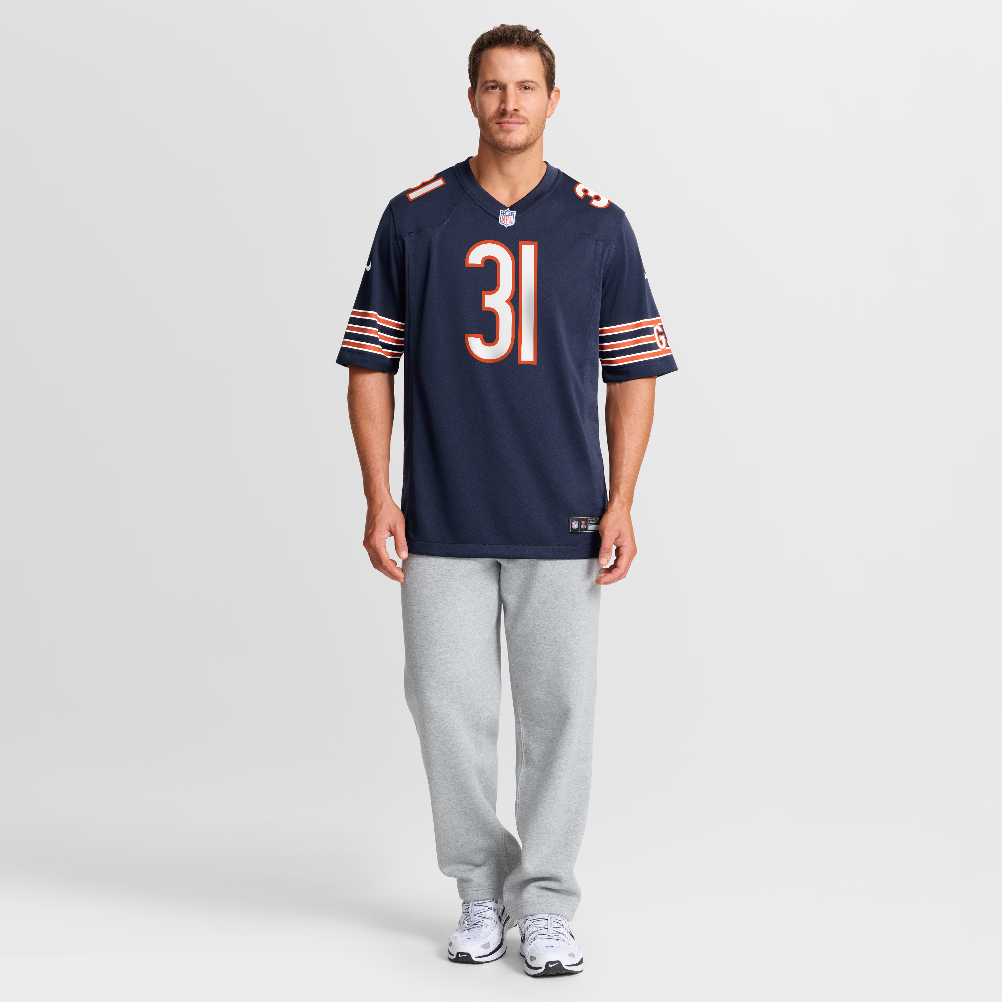 Maillot de match Nike bleu marine des Chicago Bears pour homme, Dillon Thieneman