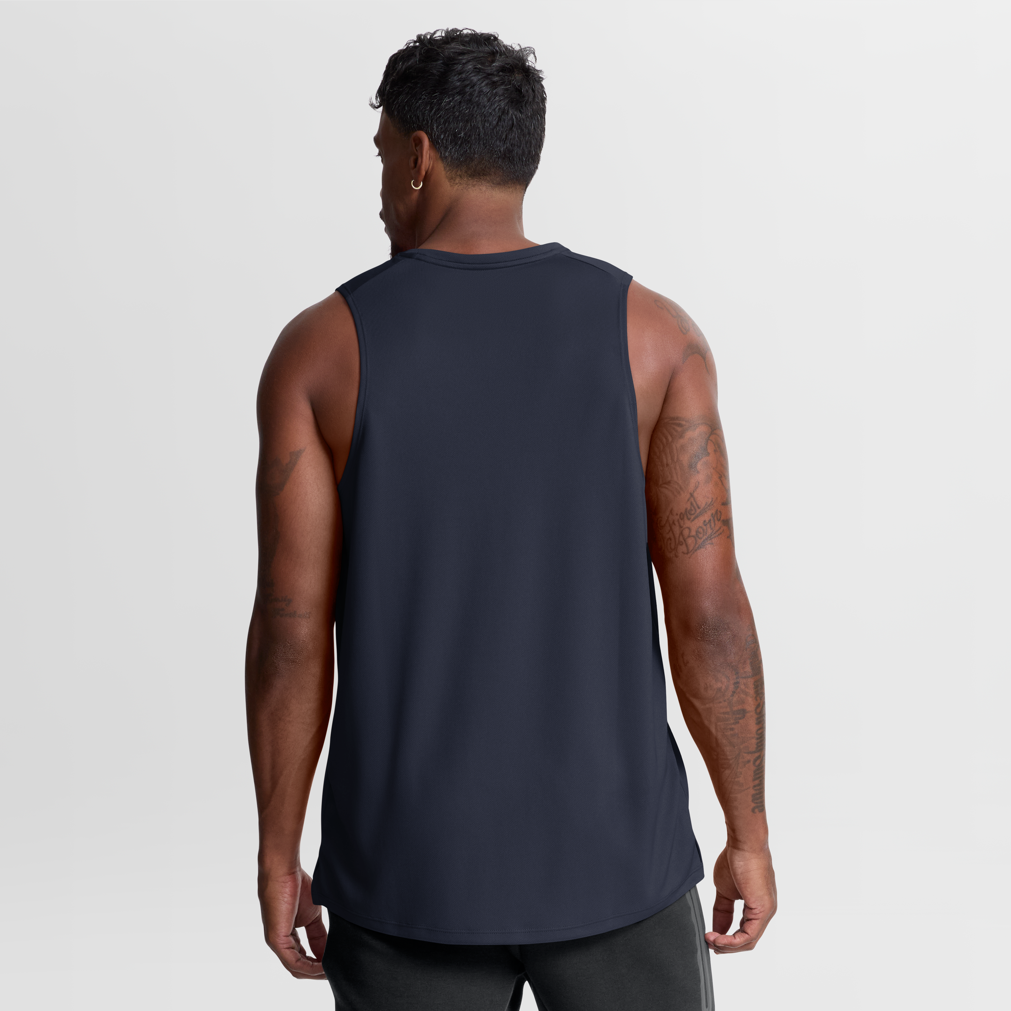 Men's Nike Navy Chicago Bears Kickoff Miler Dri-FIT Tank Top