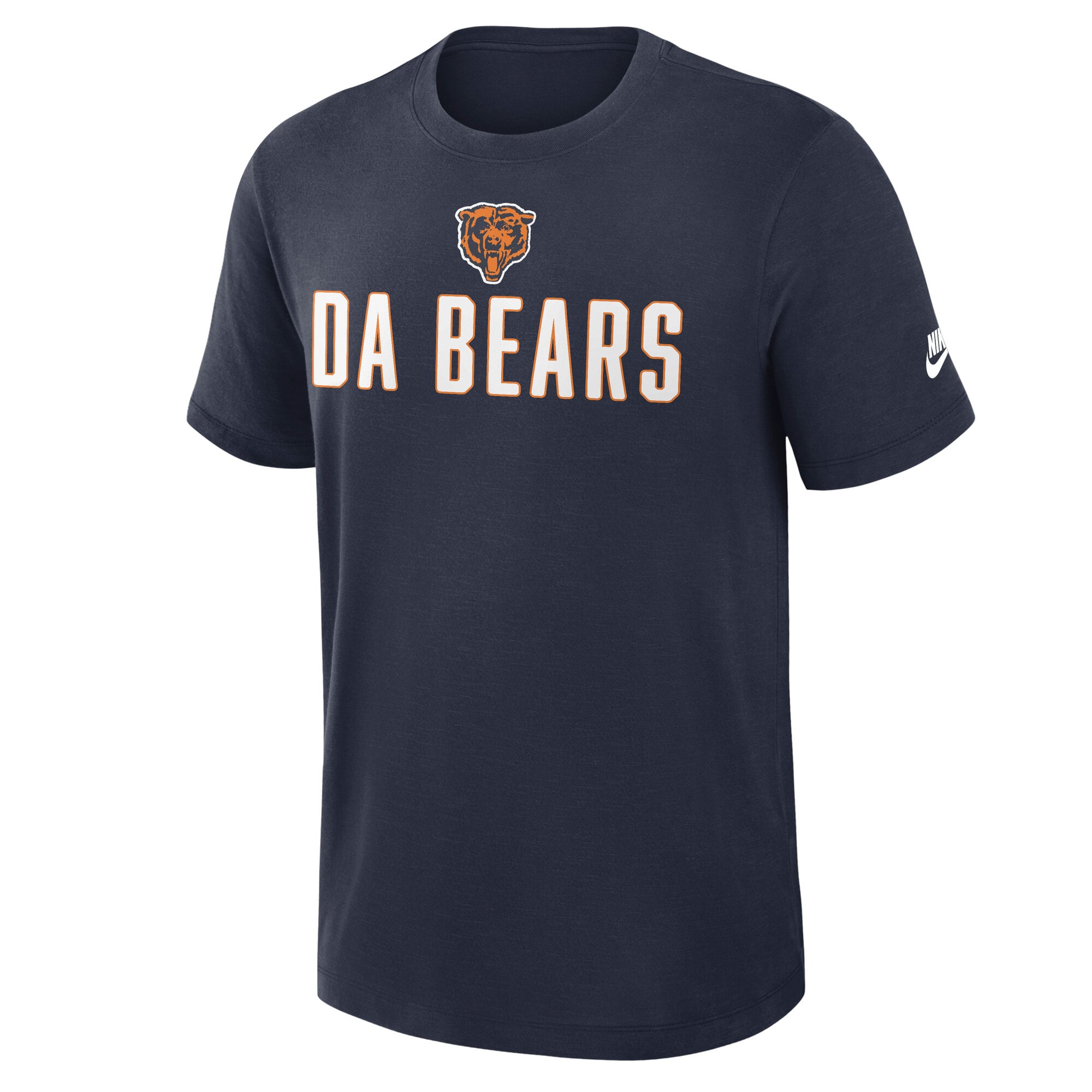 Men's Nike Navy Chicago Bears Rewind Slub T-Shirt