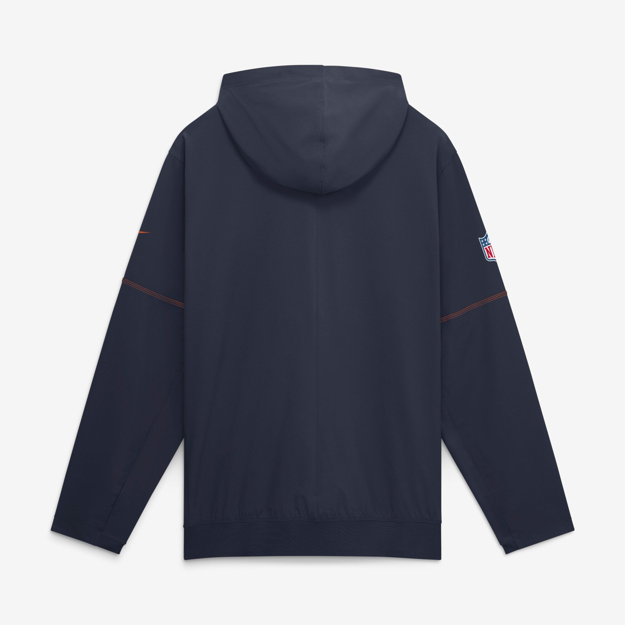 Men's Nike Navy Chicago Bears Sideline Logo Glory Anorak Half-Zip Hooded Jacket