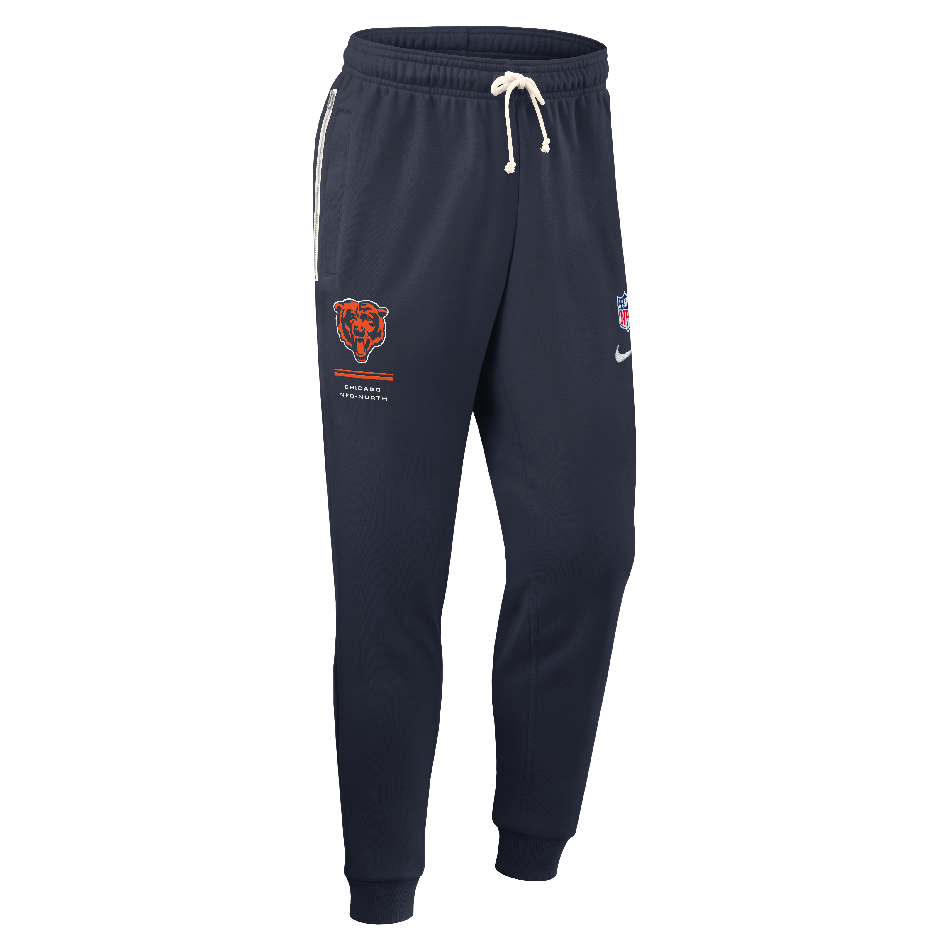 Men's Nike Navy Chicago Bears Sideline Standard Issue Touchback Kick Dri-FIT Taper Pants
