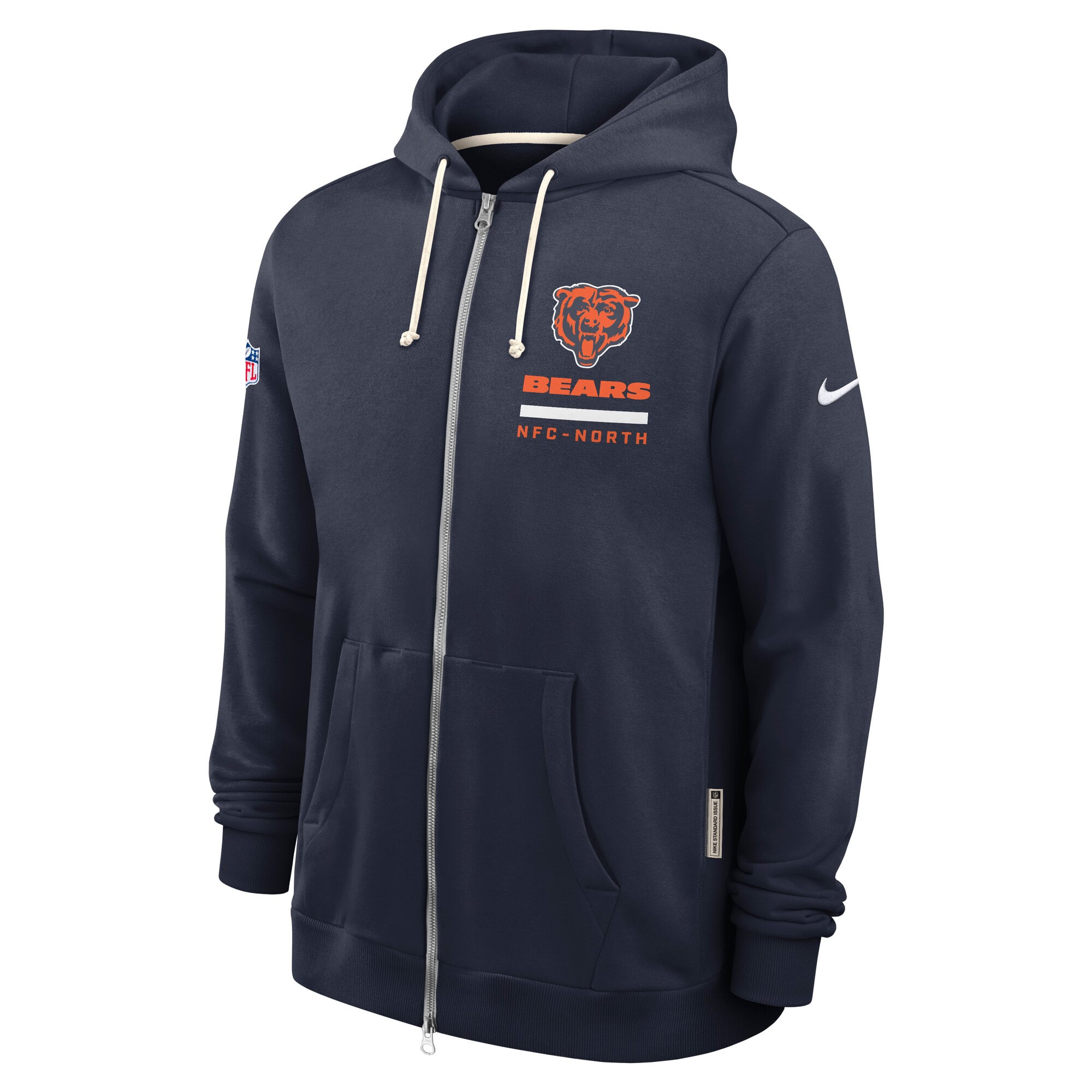 Sweat à capuche Nike bleu marine Chicago Bears Sideline Utility Player Dri-FIT pour homme