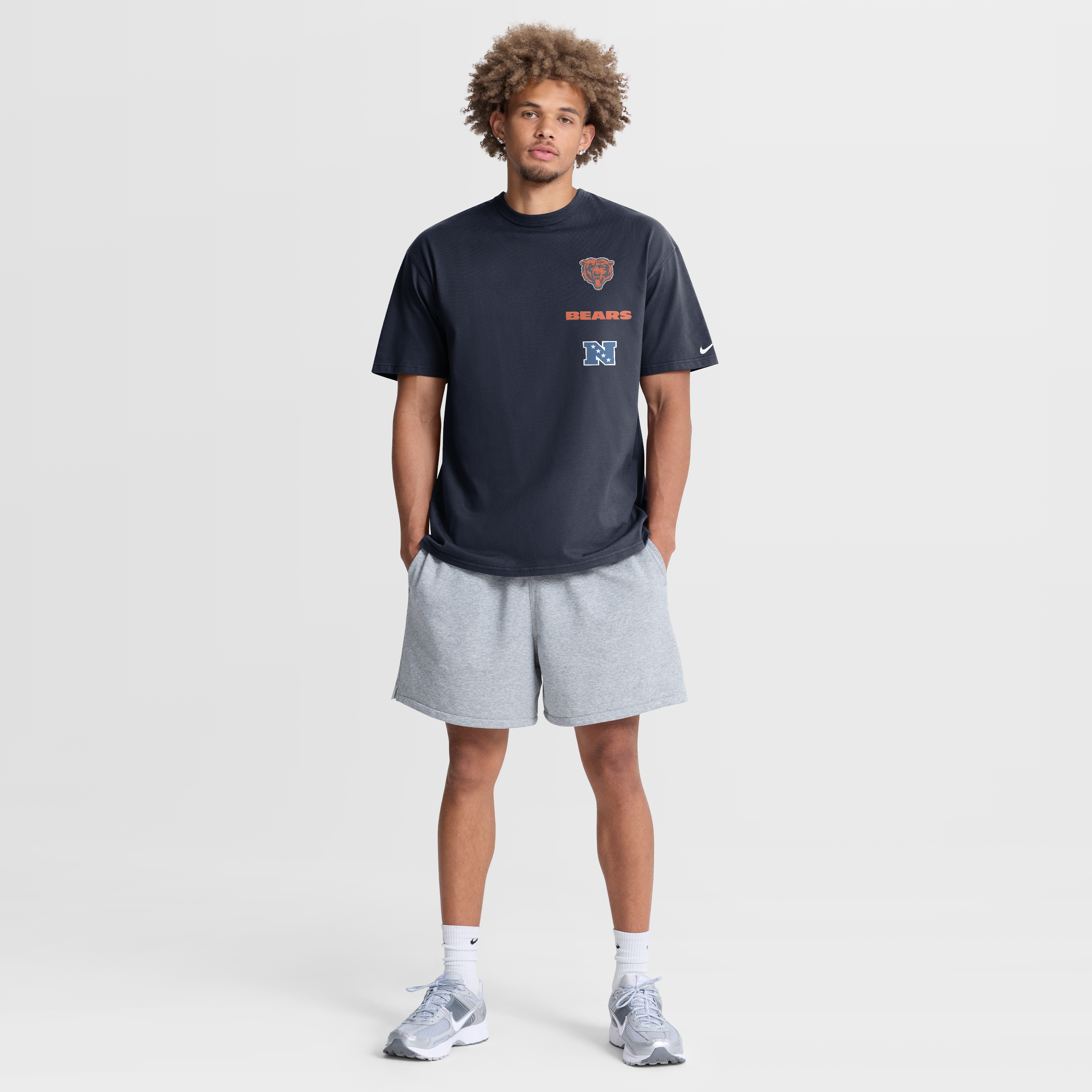Men's Nike Navy Chicago Bears The Forward Heavyweight Max90 T-Shirt