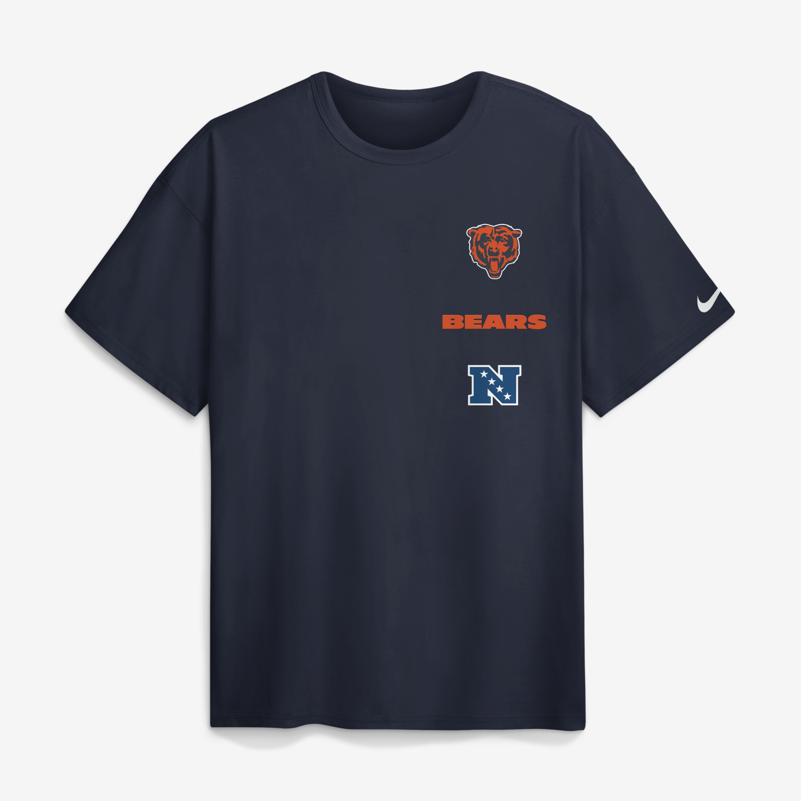 Men's Nike Navy Chicago Bears The Forward Heavyweight Max90 T-Shirt
