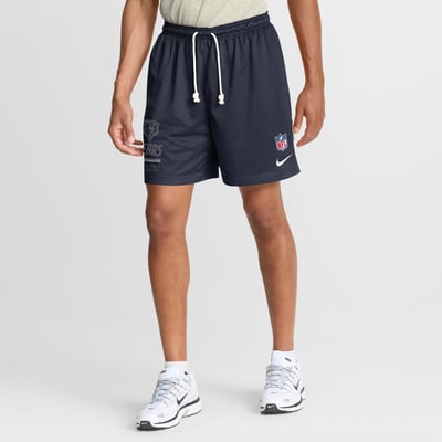  Chicago Bears Nike Sideline Standard Issue Dri-FIT Reversible Shorts - Navy/Platinum