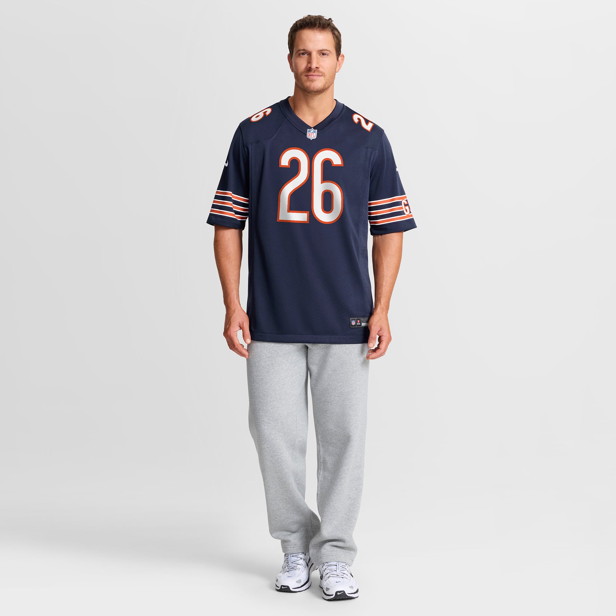 Maillot de match Nike Nick McCloud bleu marine des Chicago Bears pour homme