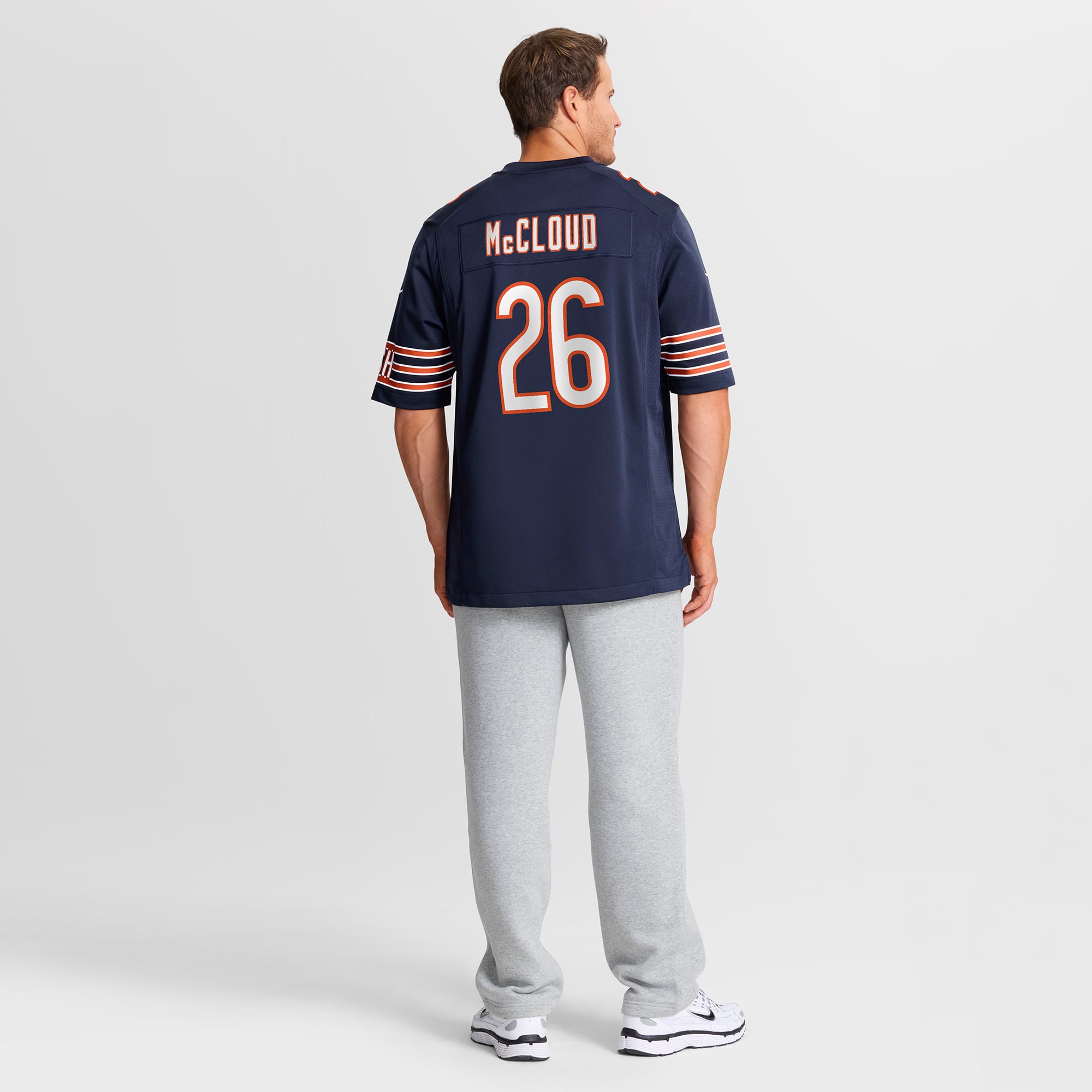 Maillot de match Nike Nick McCloud bleu marine des Chicago Bears pour homme