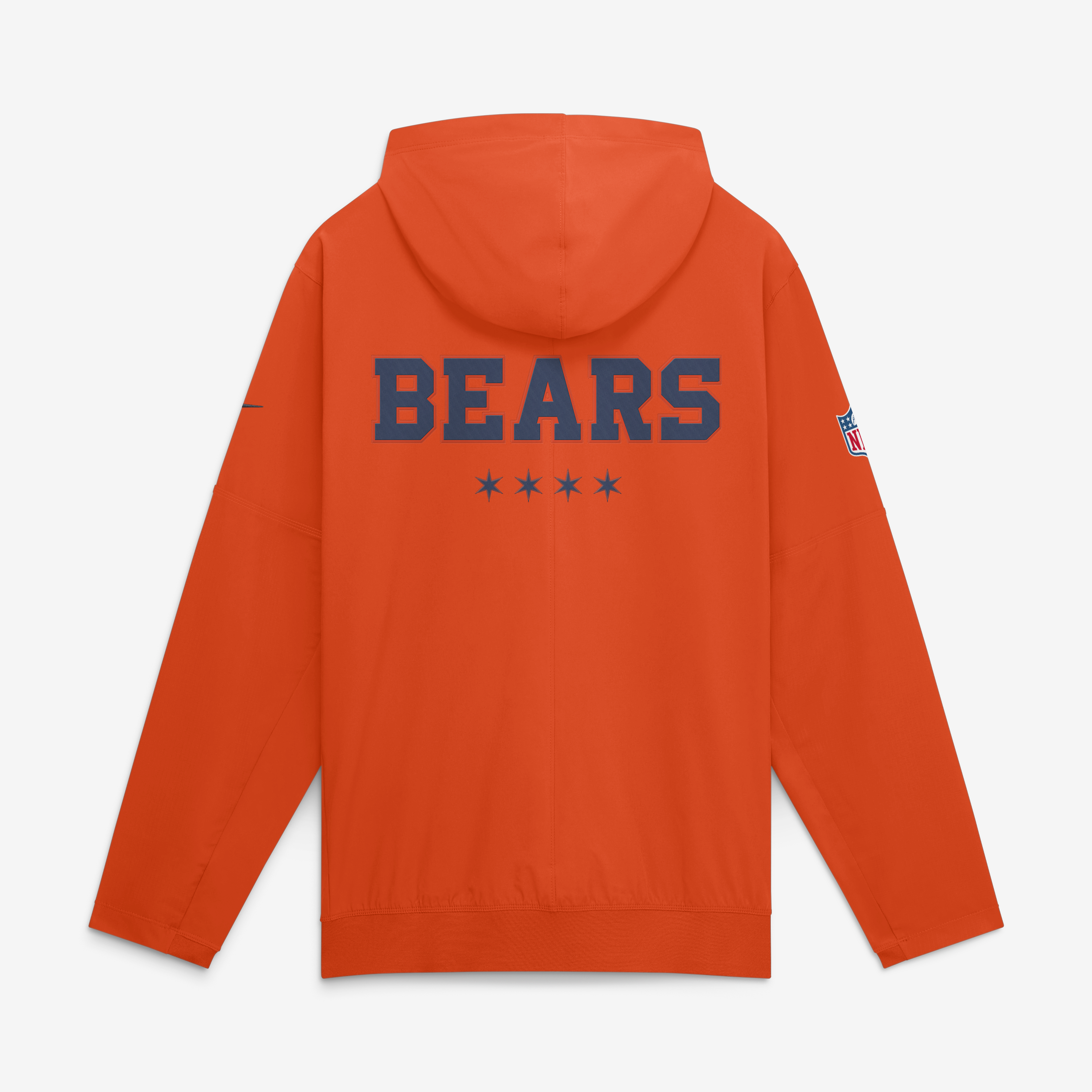 Men's Nike Orange Chicago Bears 2026 Rivalries Collection Sideline Anorak Half-Zip Jacket