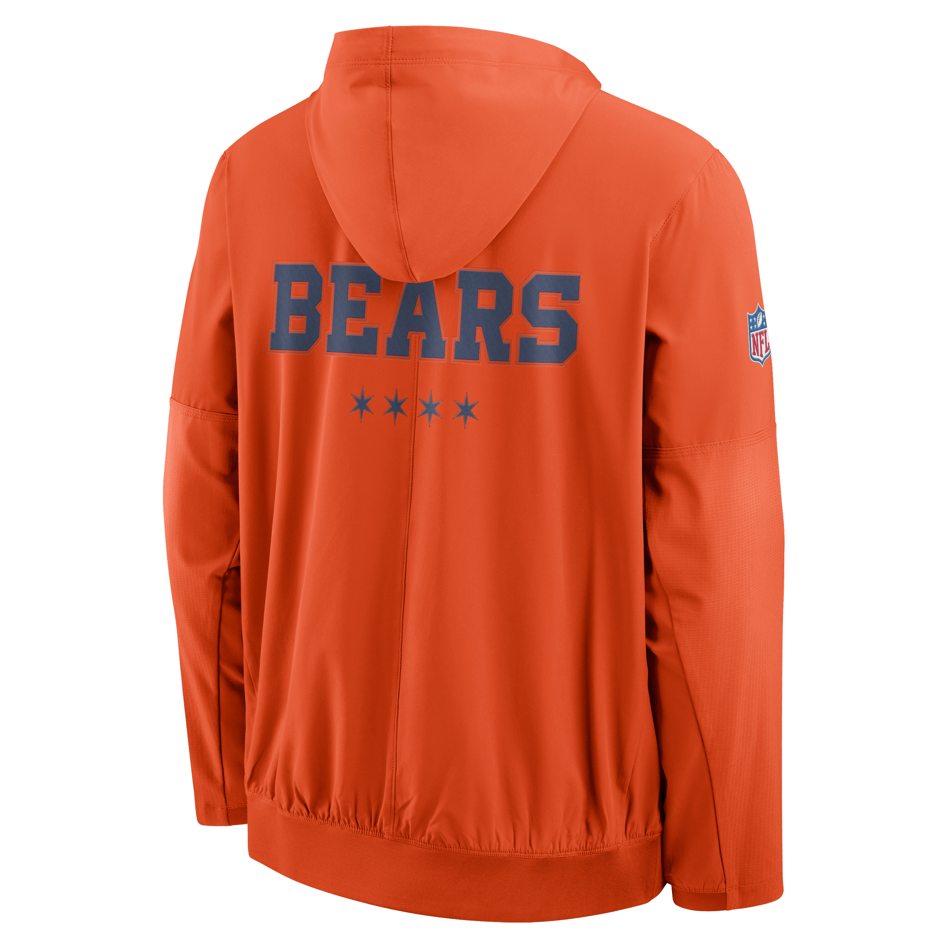 Men's Nike Orange Chicago Bears 2026 Rivalries Collection Sideline Anorak Half-Zip Jacket