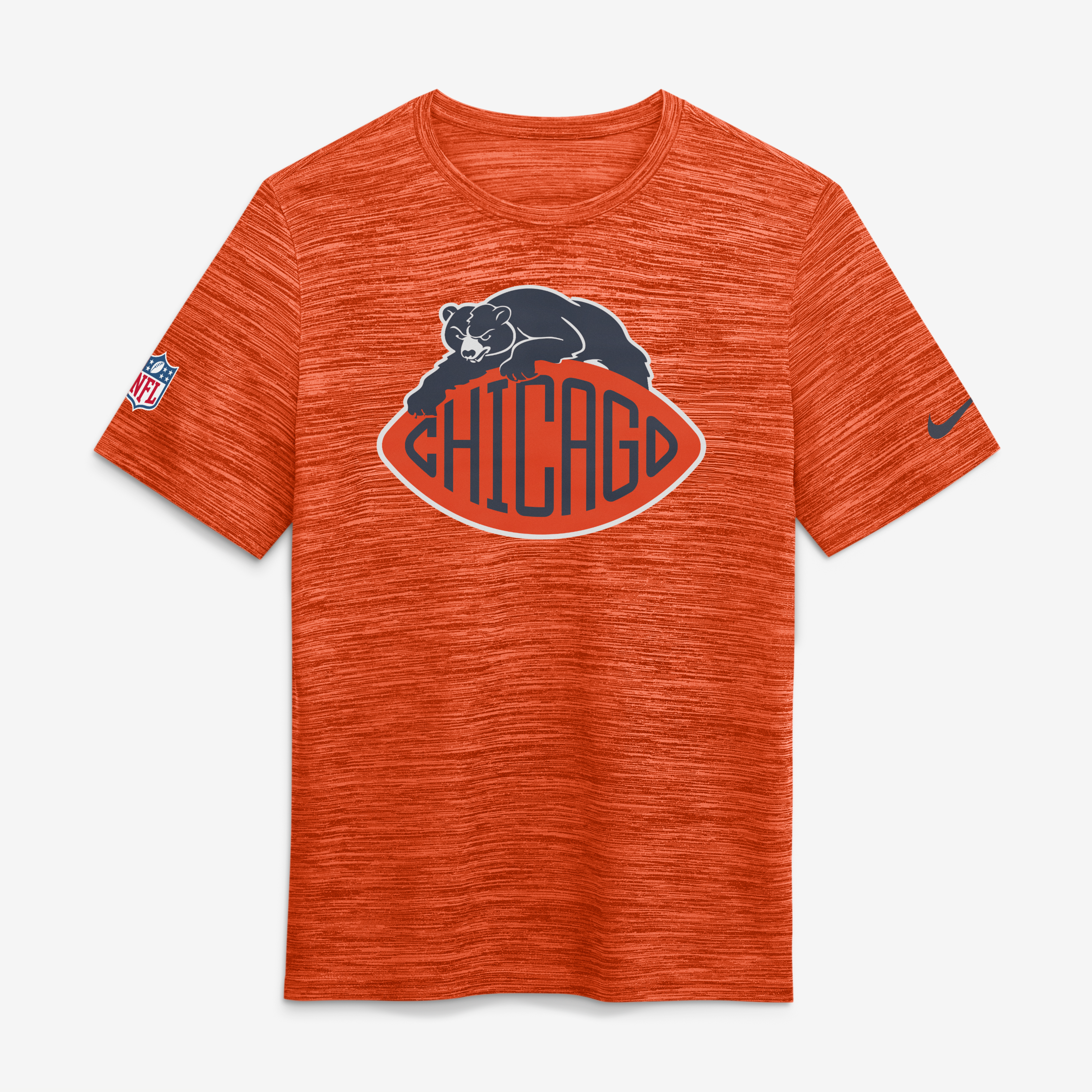 Men's Nike Orange Chicago Bears 2026 Rivalries Collection Sideline Velocity T-Shirt