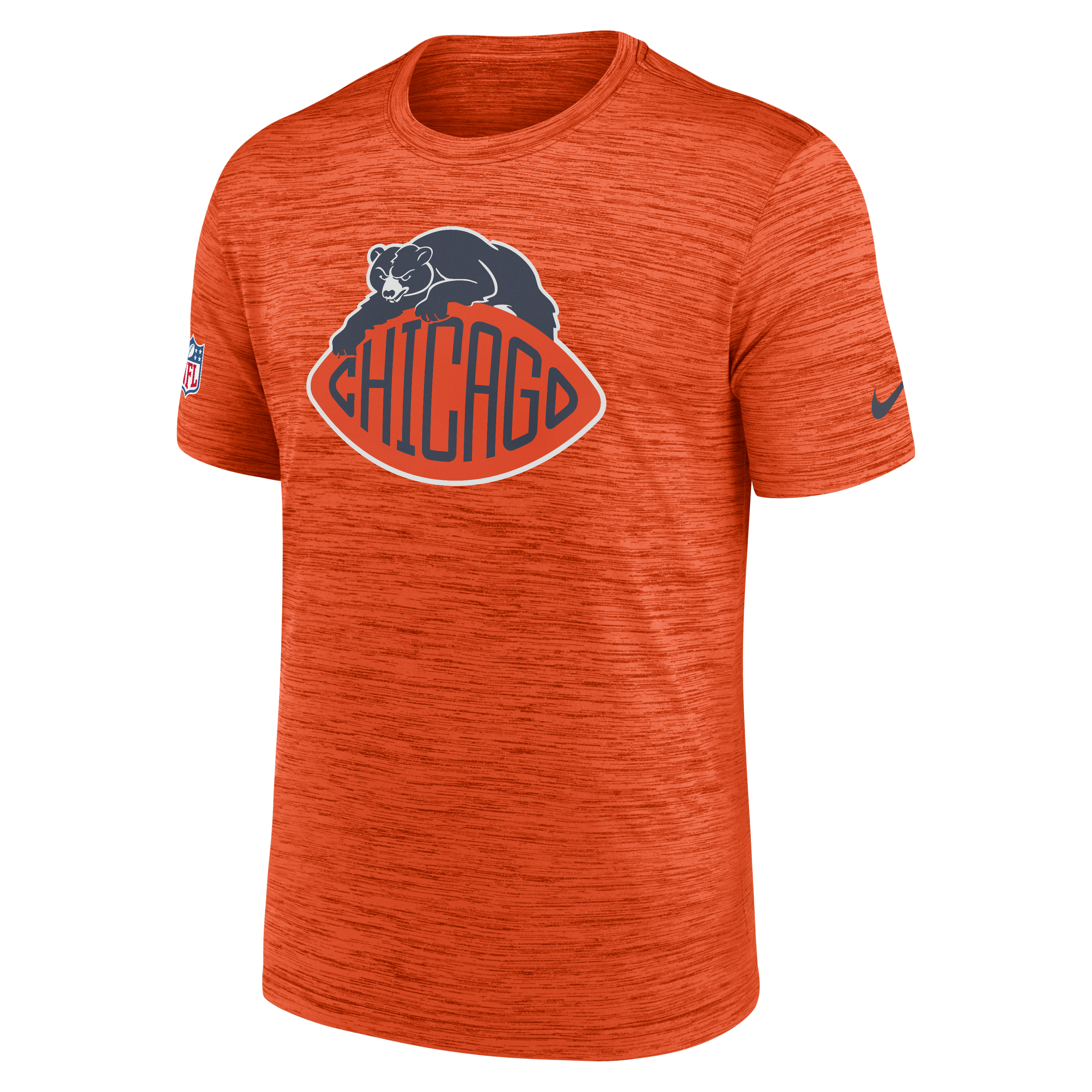 Men's Nike Orange Chicago Bears 2026 Rivalries Collection Sideline Velocity T-Shirt