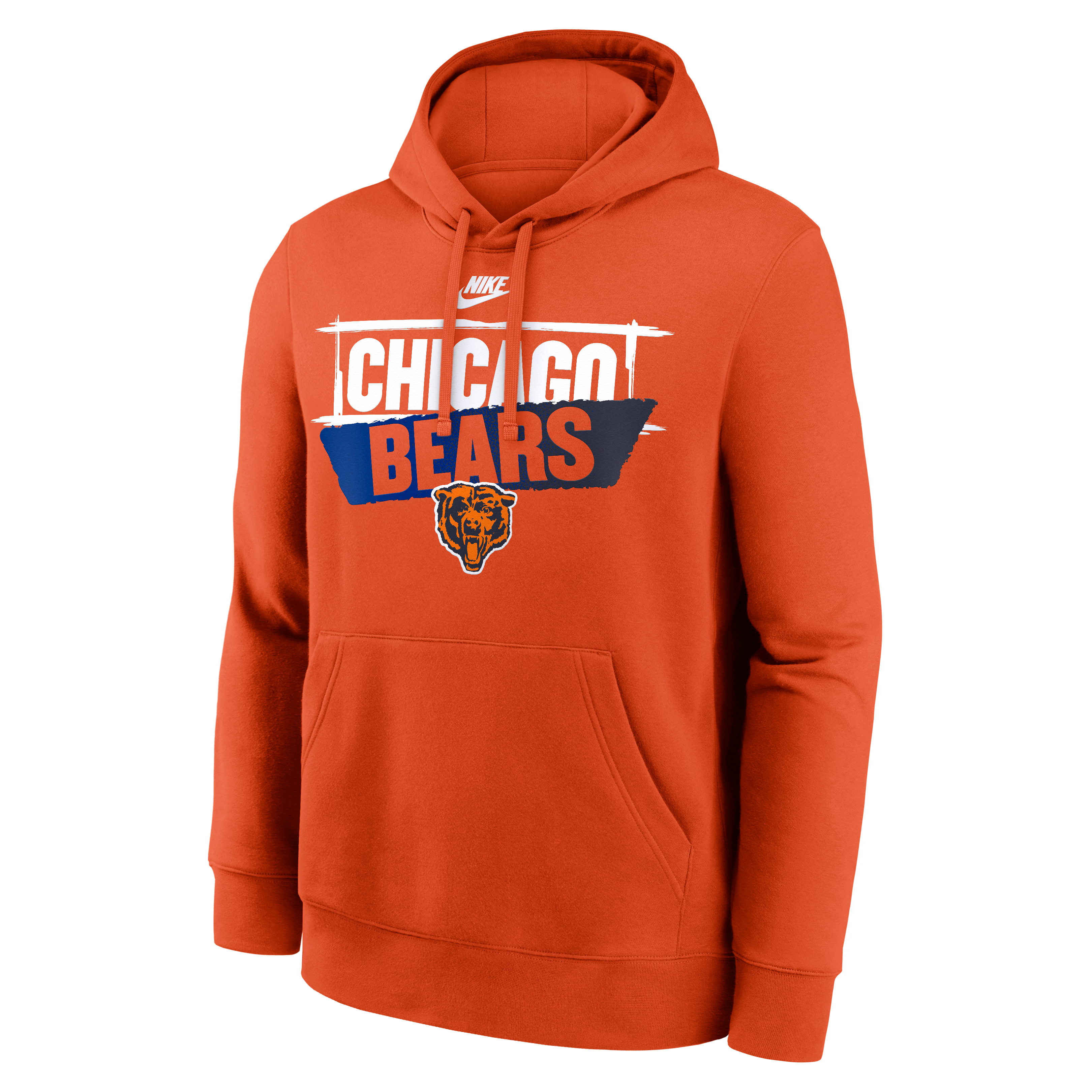 Sweat à capuche Nike orange Chicago Bears Rewind Club pour homme