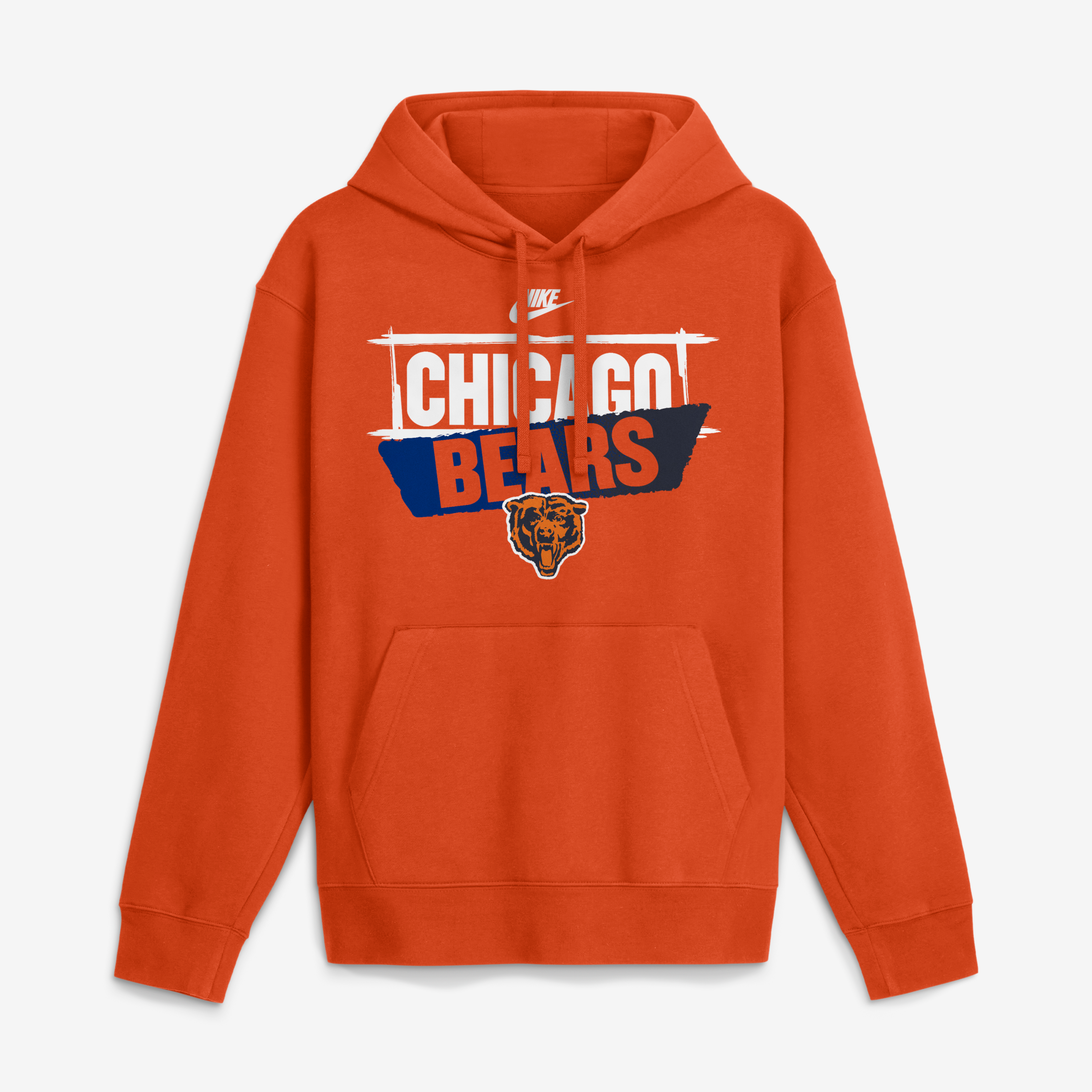 Sweat à capuche Nike orange Chicago Bears Rewind Club pour homme
