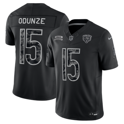 Rome Odunze Chicago Bears Nike 2026 Salute to Service Stitched Limited Jersey - Black