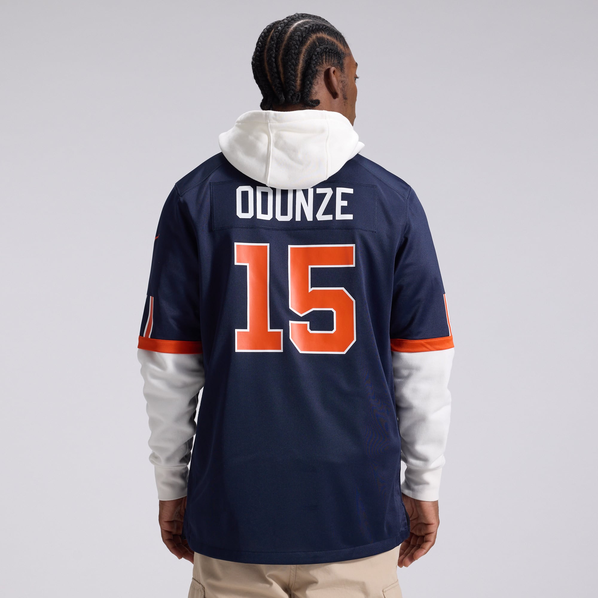 Men's Nike Rome Odunze Navy Chicago Bears 2026 Rivalries Collection Game Jersey