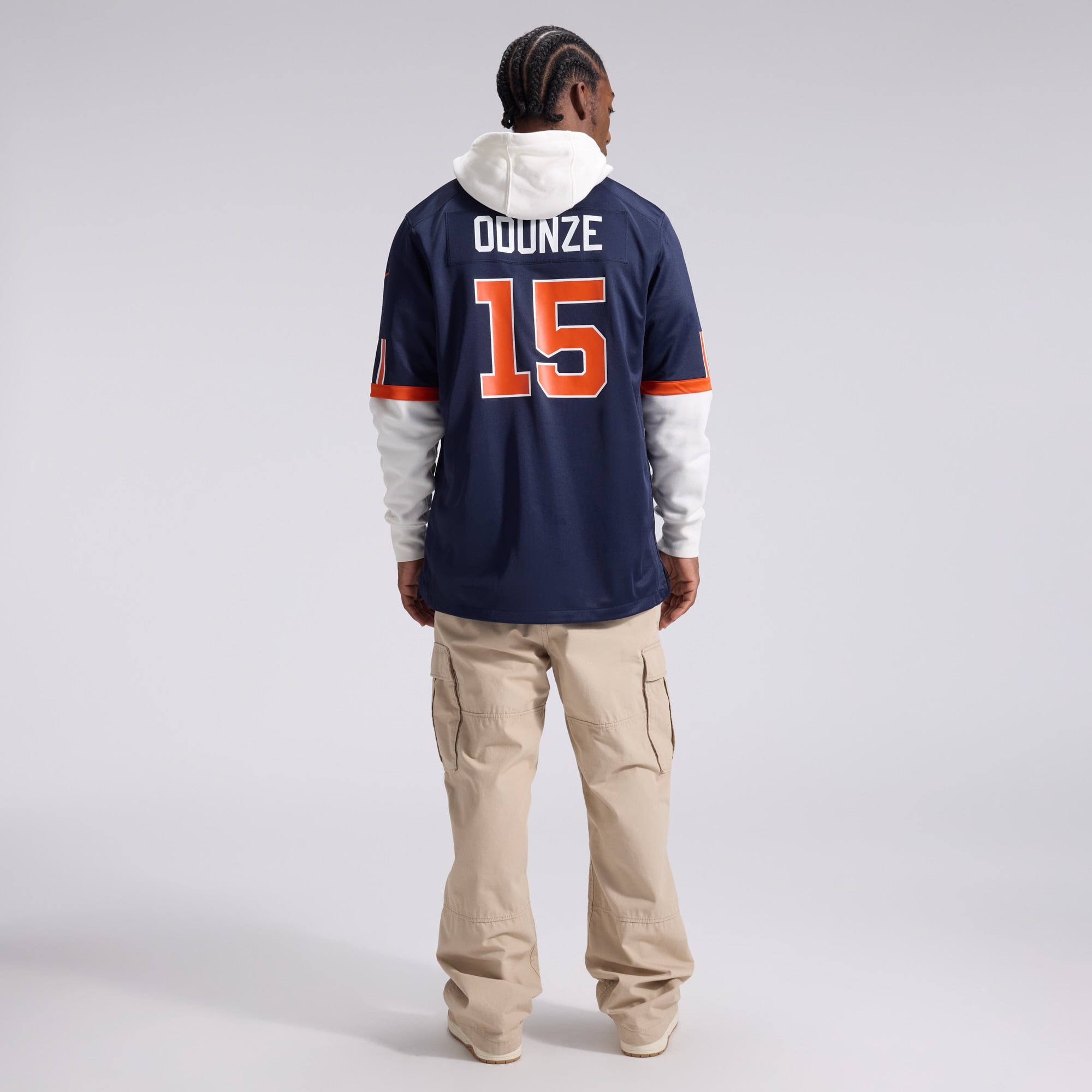 Men's Nike Rome Odunze Navy Chicago Bears 2026 Rivalries Collection Game Jersey