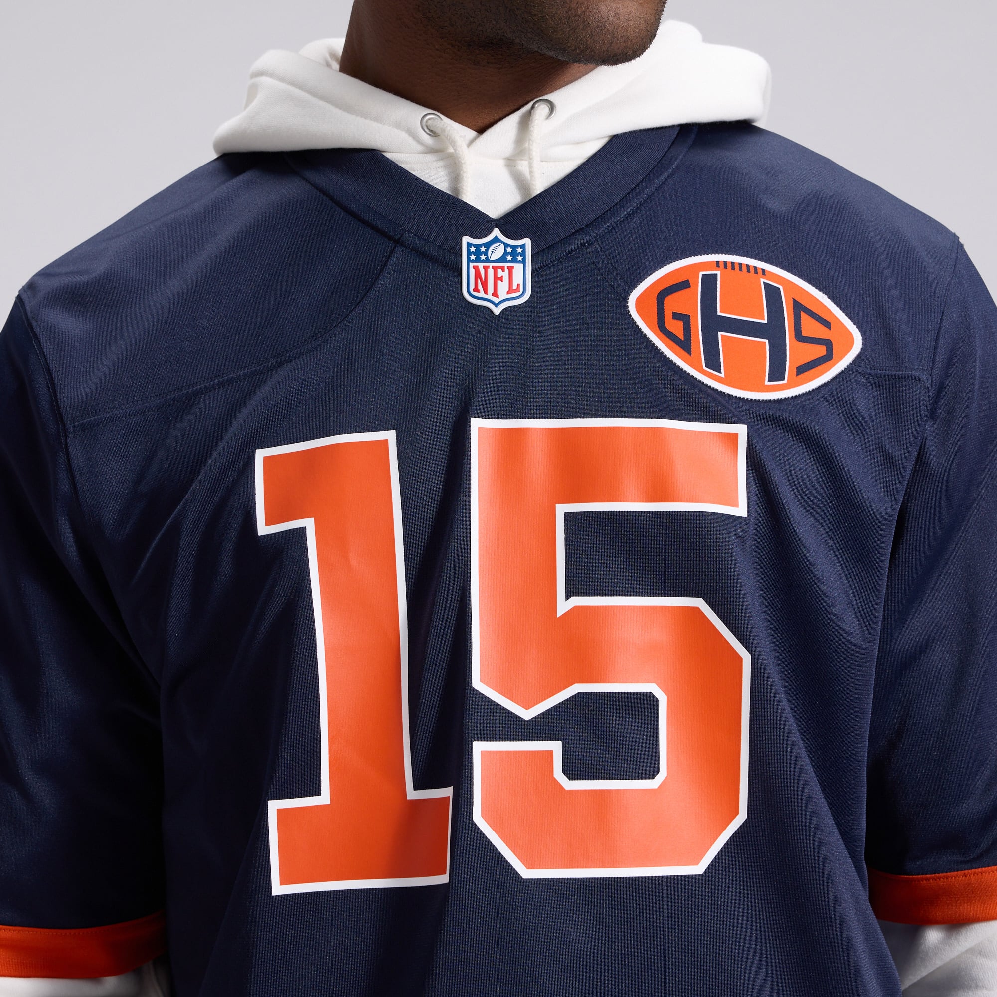 Men's Nike Rome Odunze Navy Chicago Bears 2026 Rivalries Collection Game Jersey