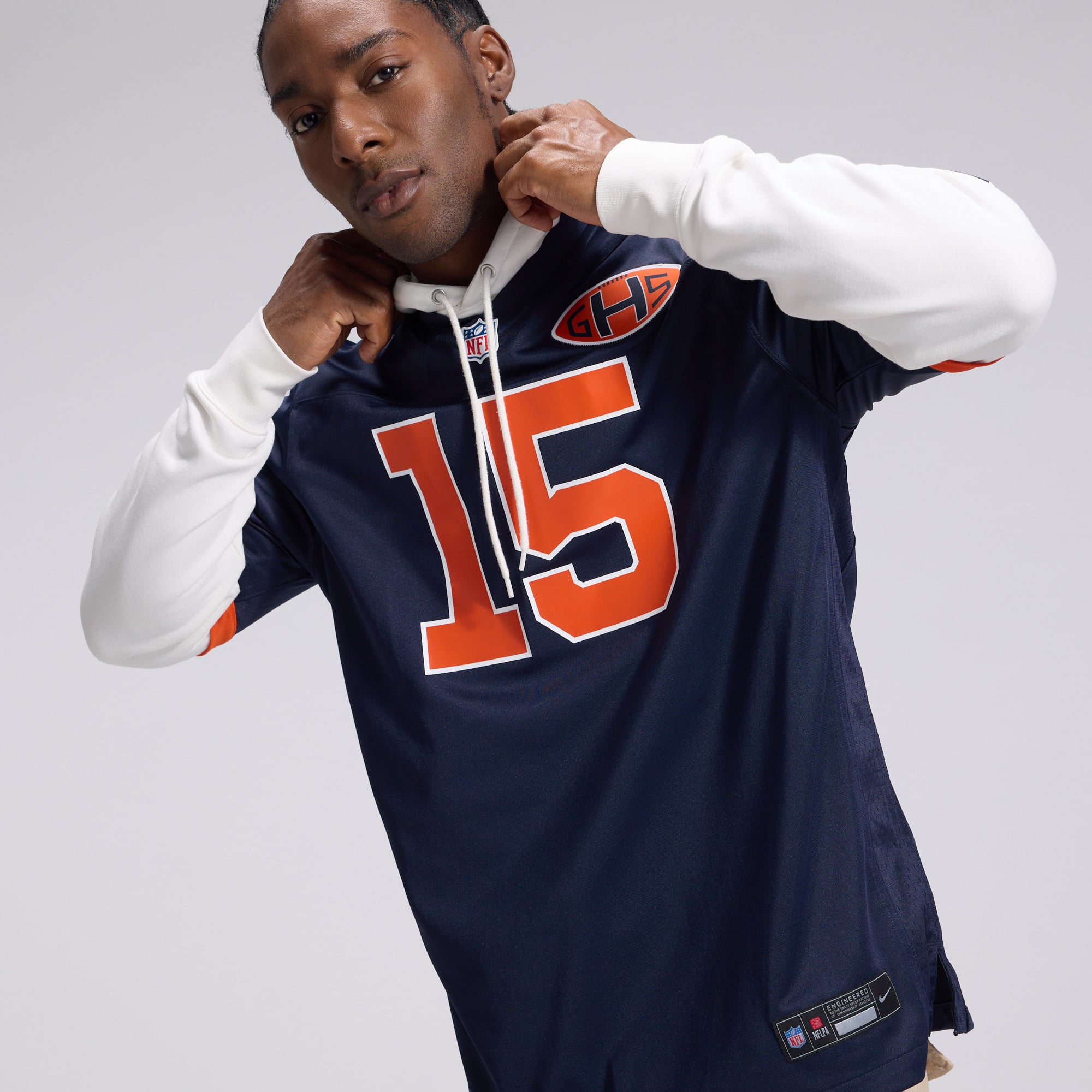 Men's Nike Rome Odunze Navy Chicago Bears 2026 Rivalries Collection Game Jersey