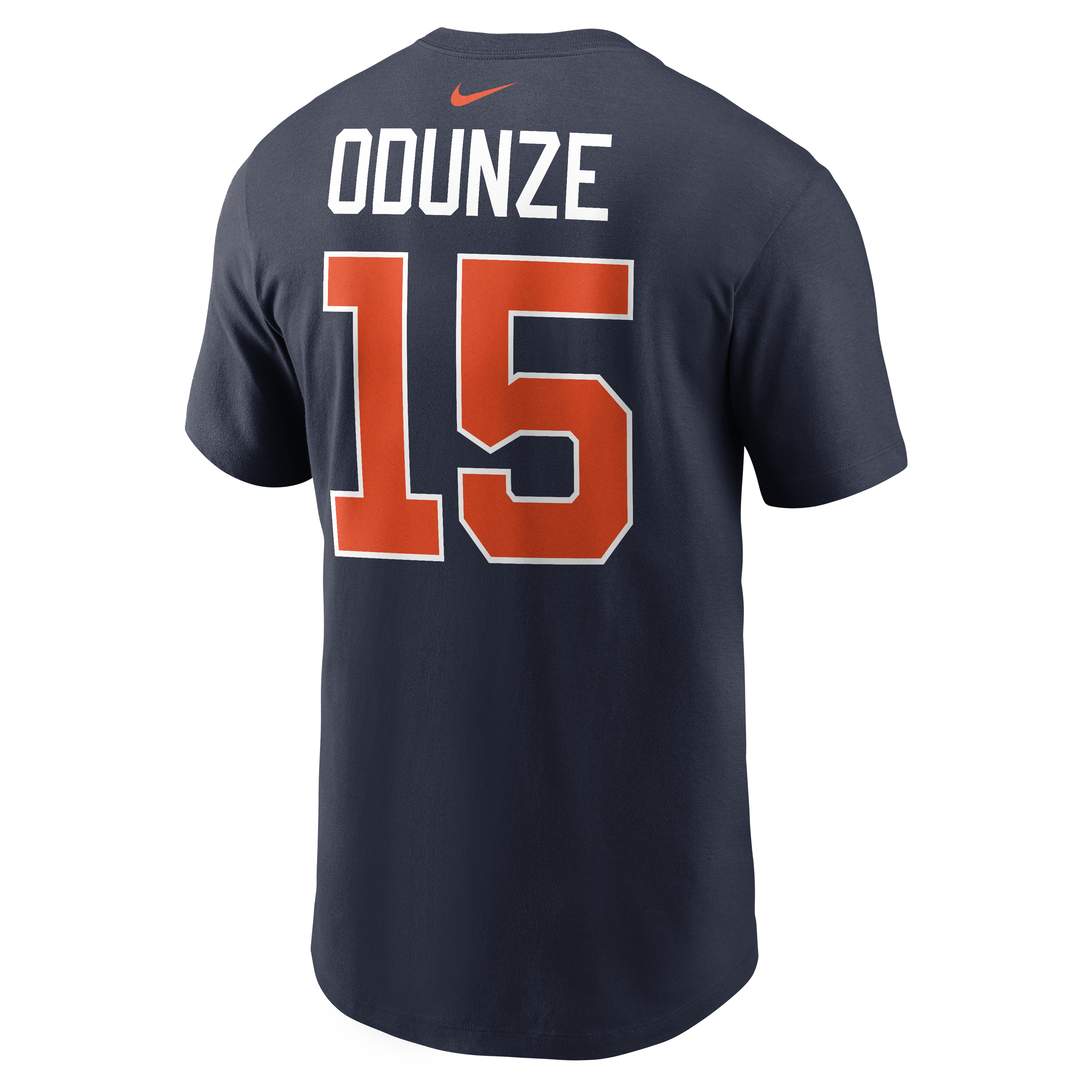 T-shirt Nike Rome Odunze bleu marine pour homme, collection Chicago Bears 2026 Rivalries, nom et numéro du joueur