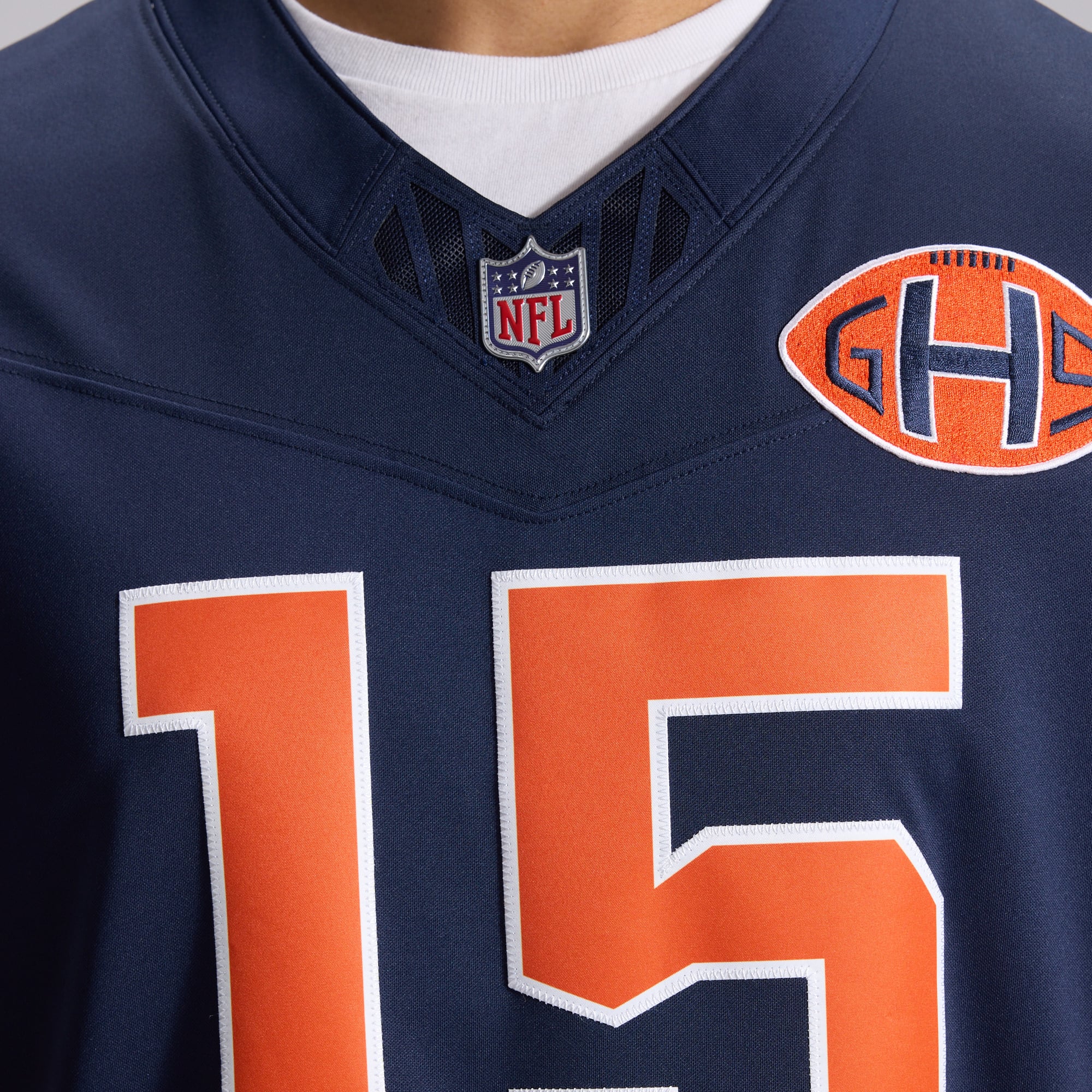 Men's Nike Rome Odunze Navy Chicago Bears 2026 Rivalries Collection Stitched Limited Jersey