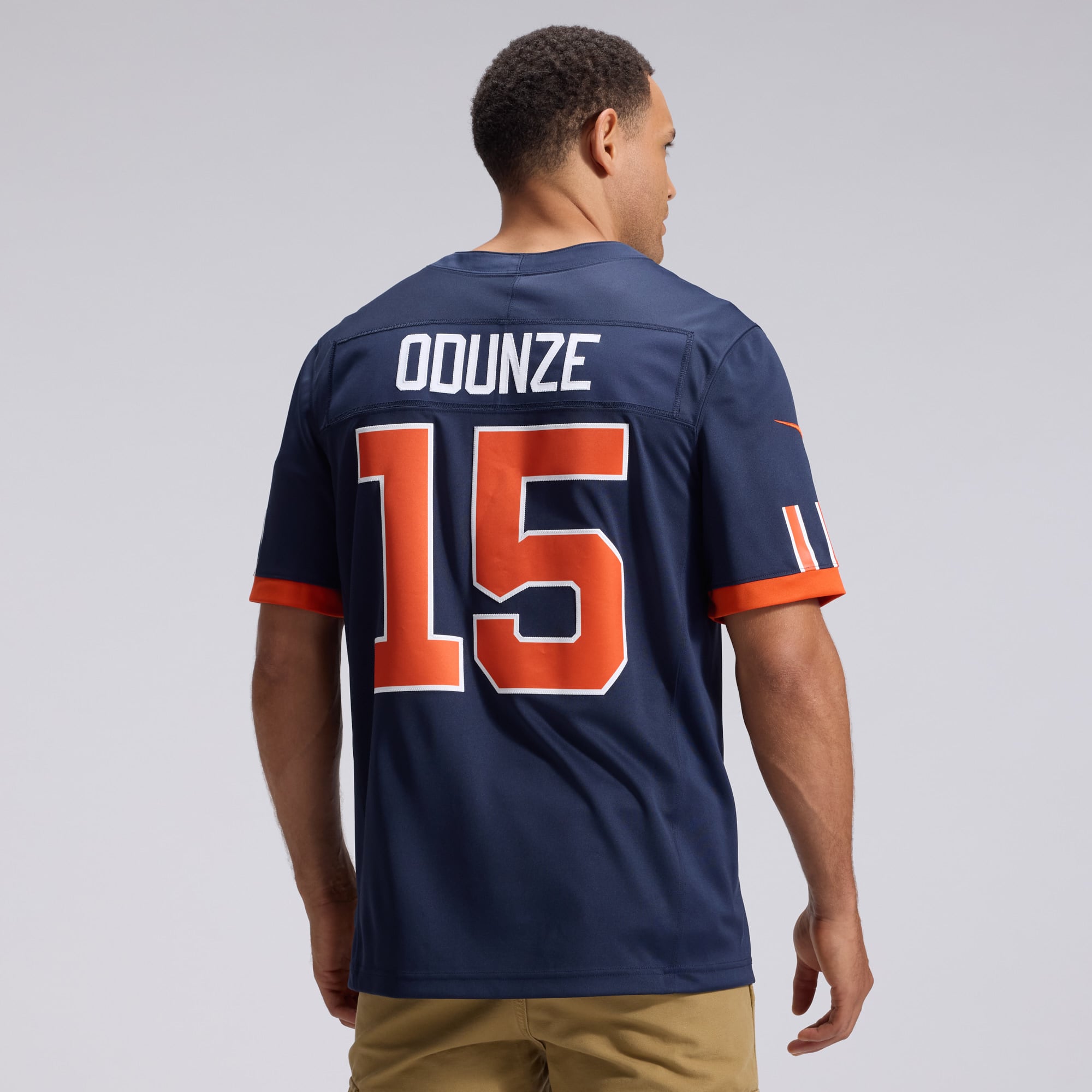 Men's Nike Rome Odunze Navy Chicago Bears 2026 Rivalries Collection Stitched Limited Jersey