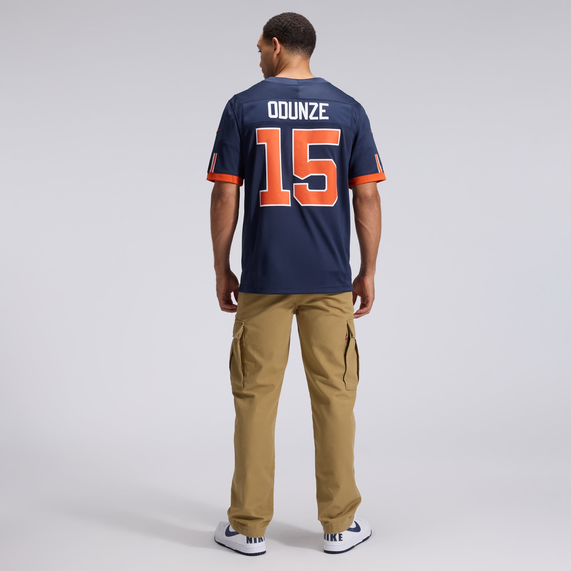 Men's Nike Rome Odunze Navy Chicago Bears 2026 Rivalries Collection Stitched Limited Jersey