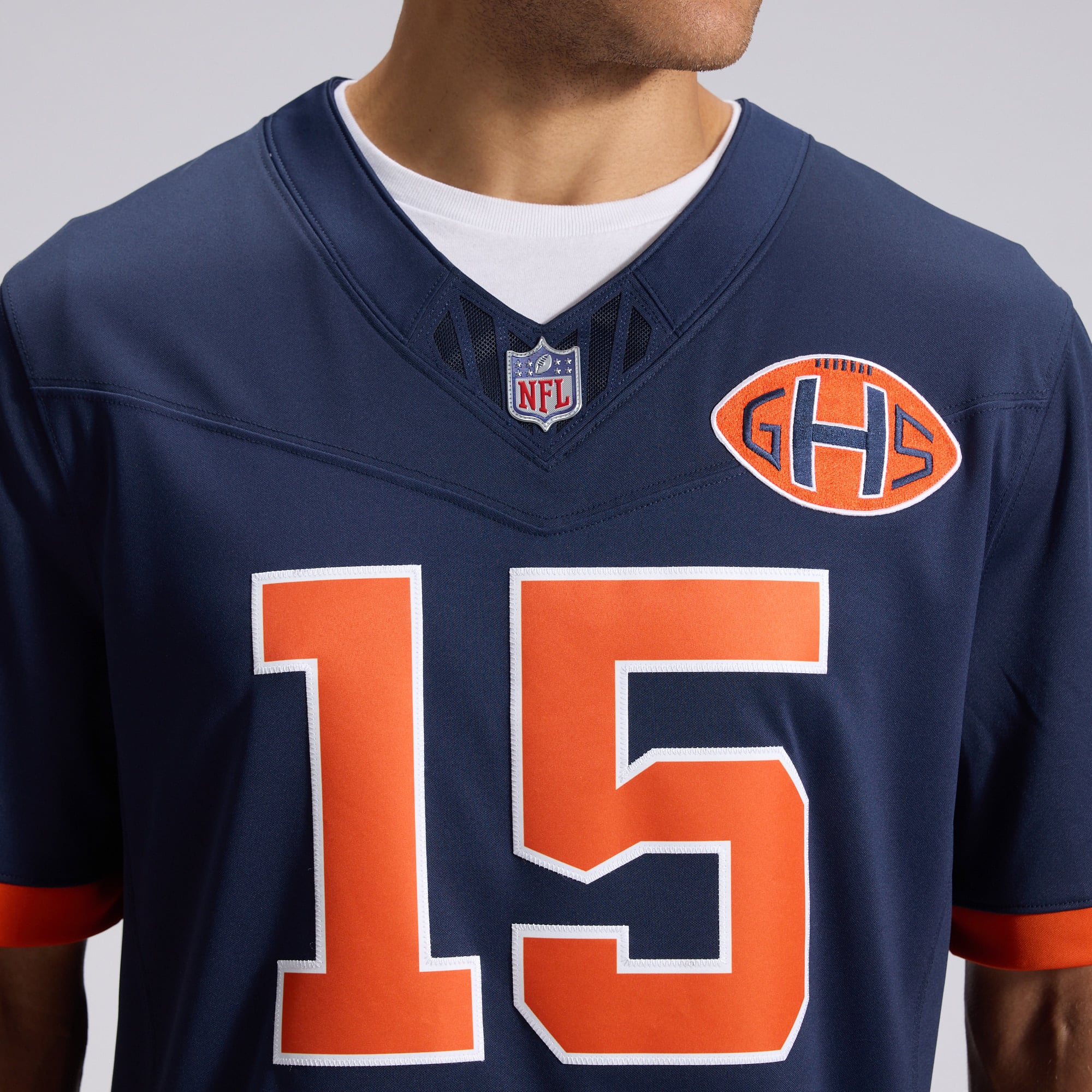 Men's Nike Rome Odunze Navy Chicago Bears 2026 Rivalries Collection Stitched Limited Jersey