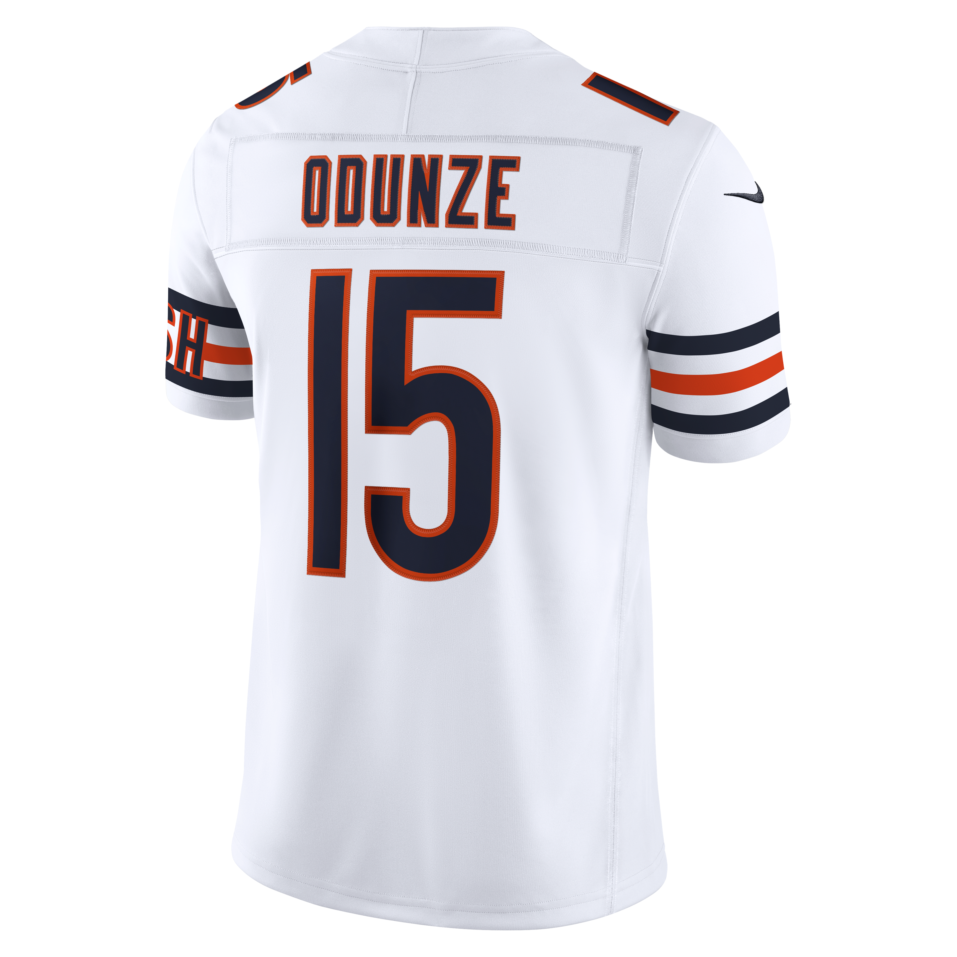 Men's Nike Rome Odunze White Chicago Bears Vapor F.U.S.E. Stitched Limited Jersey