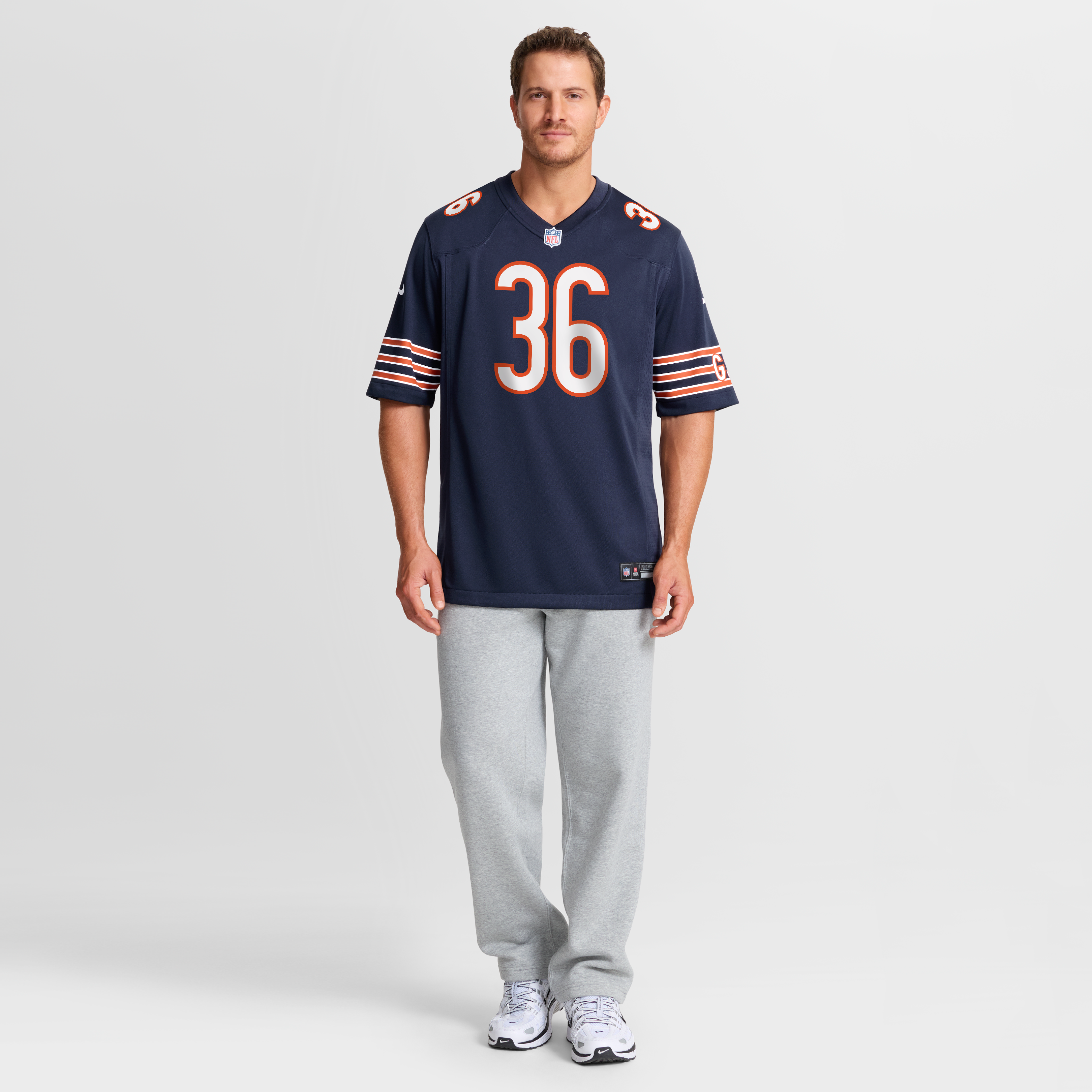 Men's Nike Salvon Ahmed Navy Chicago Bears Team Game Jersey