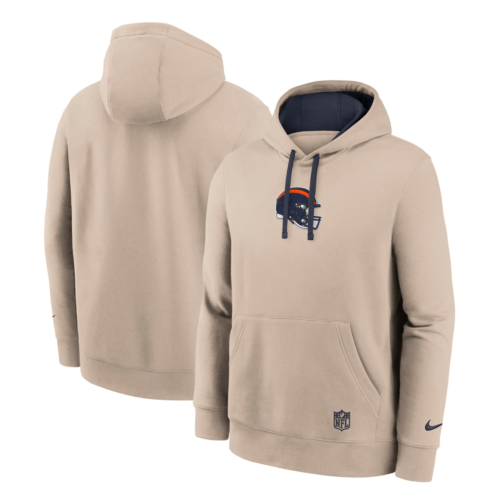 Men's Nike Sand Chicago Bears Rewind Club Hoodie