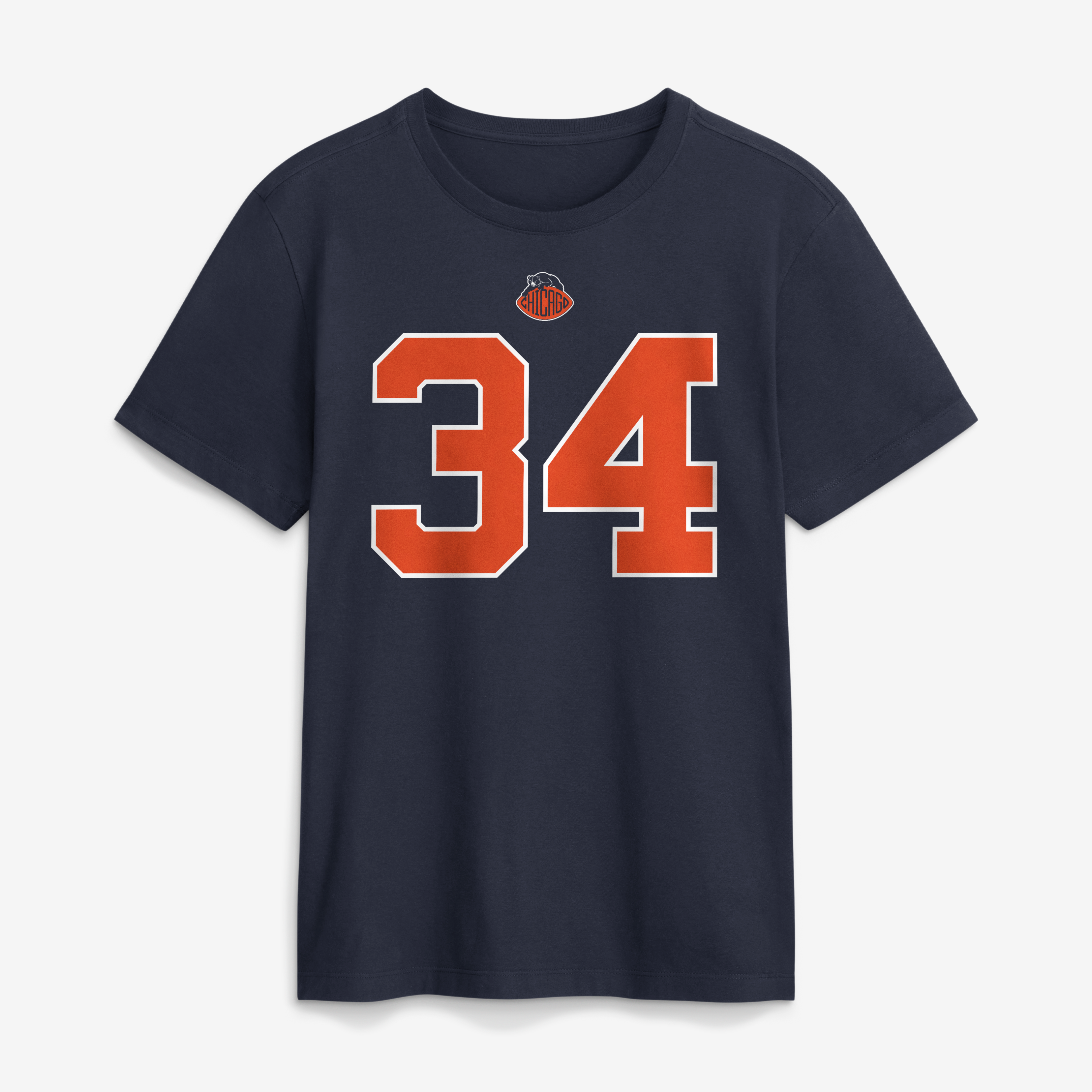 Men's Nike Walter Payton Navy Chicago Bears 2026 Rivalries Collection Player Name & Number T-Shirt