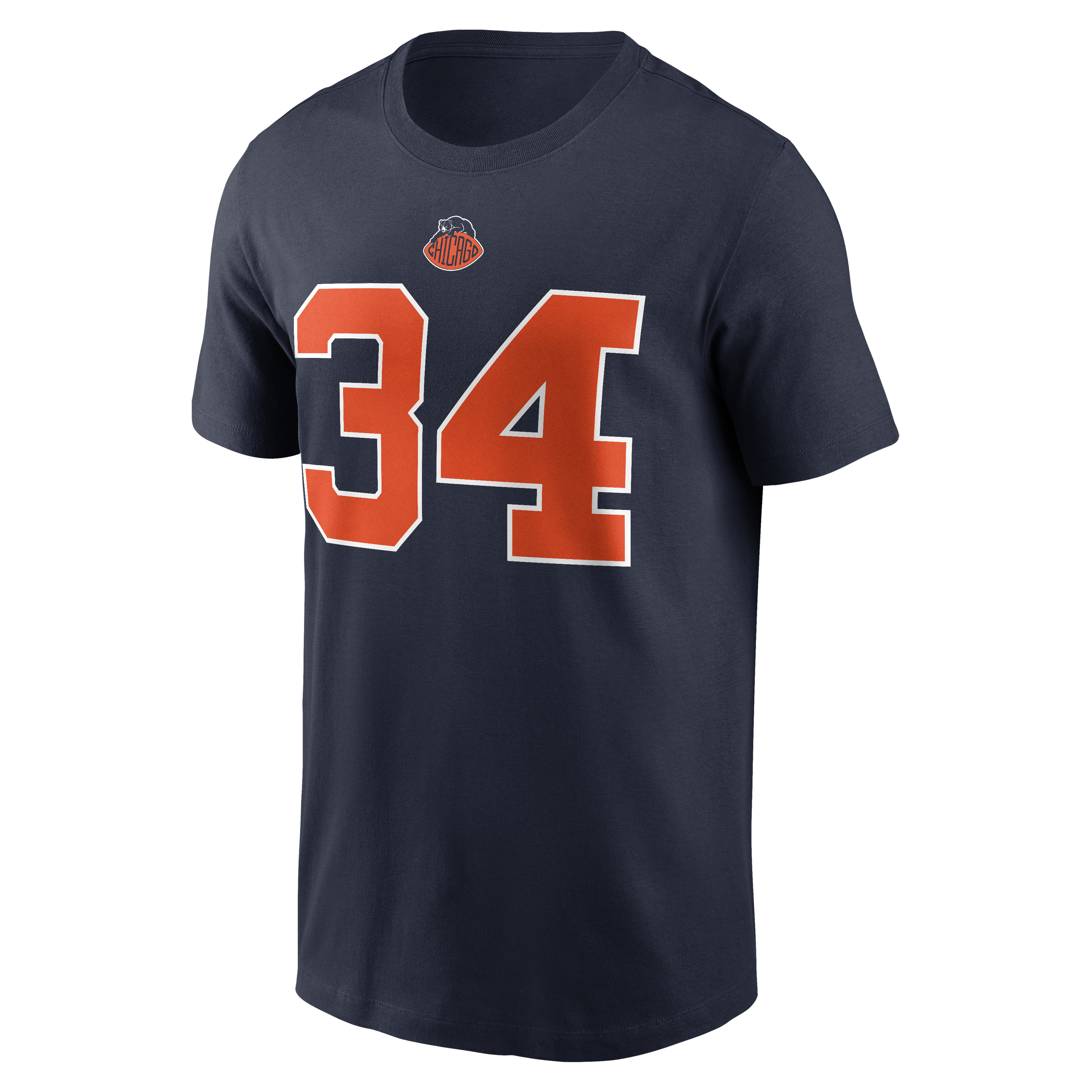 Men's Nike Walter Payton Navy Chicago Bears 2026 Rivalries Collection Player Name & Number T-Shirt