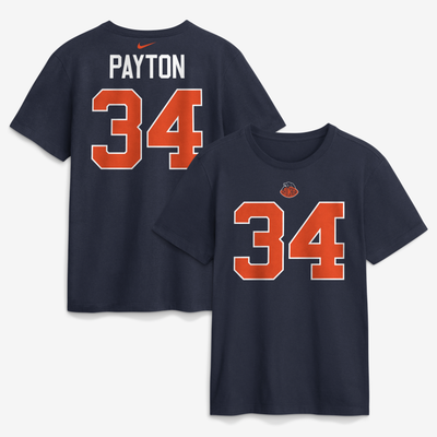 Walter Payton Chicago Bears Nike 2026 Rivalries Collection Player Name & Number T-Shirt - Navy