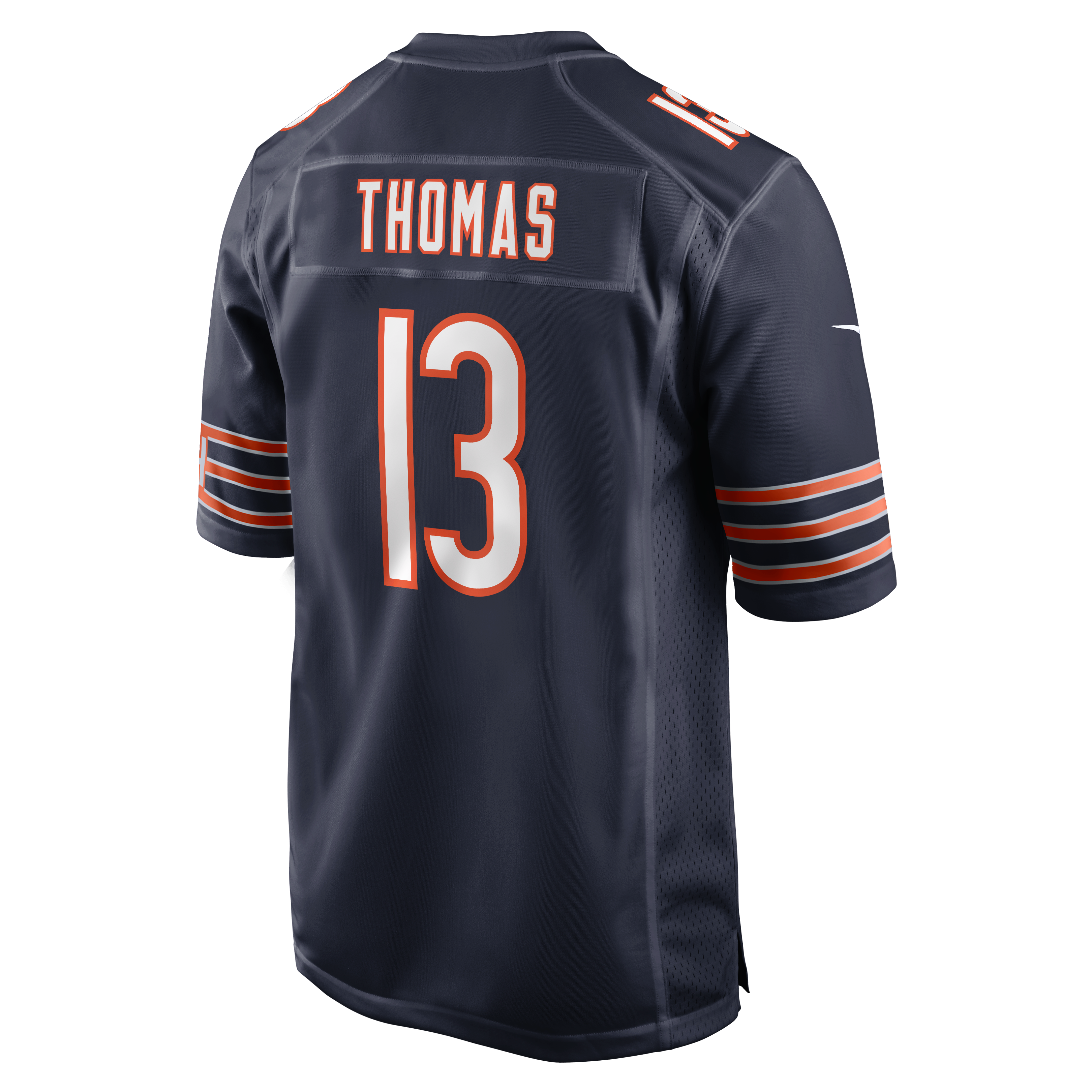 Maillot de match Nike Zavion Thomas bleu marine des Chicago Bears pour homme