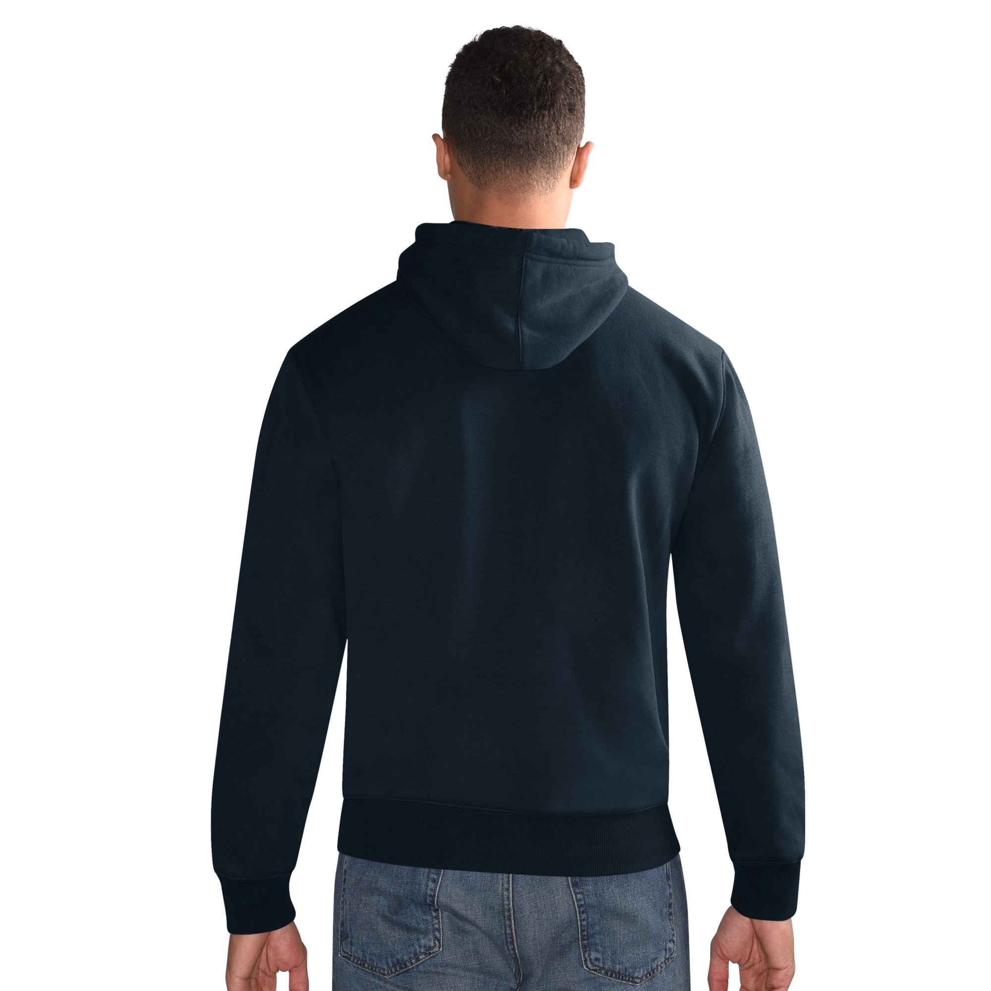 Men's Starter Navy Chicago Bears Hoodie and Cuffed Knit Hat Combo Pack