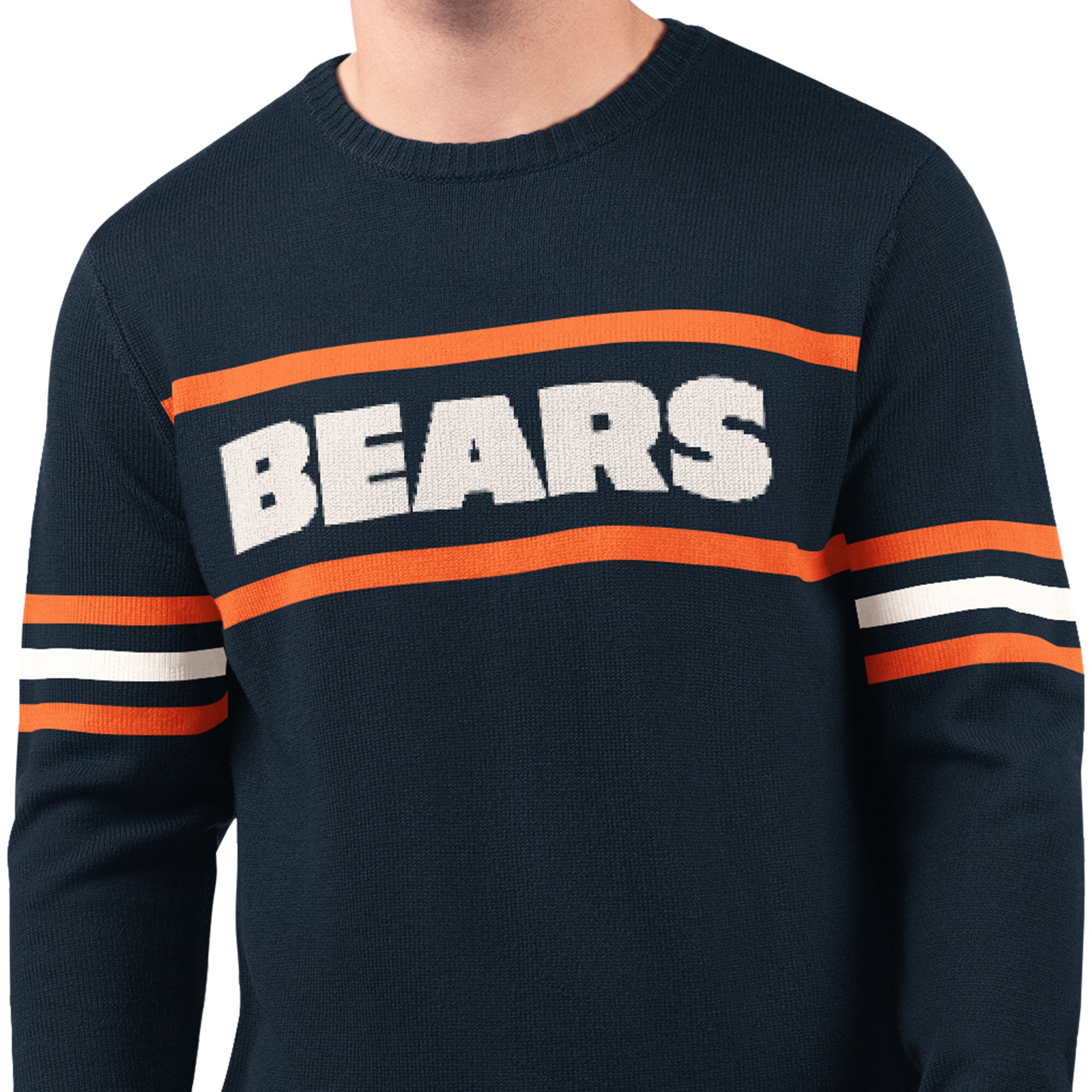 Pull de joueur des Bears Chicago, bleu marine, la marque Starter, pour homme