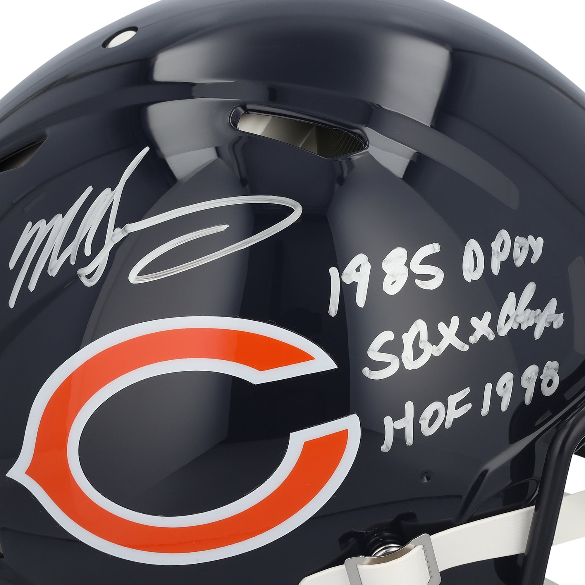 Mike Singletary Chicago Bears Autographed Riddell Speed Authentic Helmet with Multiple Inscriptions - Limited Edition of 10