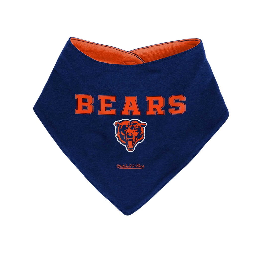 Chicago Bears Mitchell & Ness Newborn & Infant Throwback Bodysuit, Bib & Booties Set - Navy/Orange