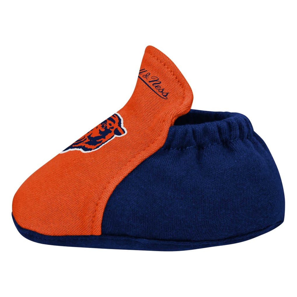Chicago Bears Mitchell & Ness Newborn & Infant Throwback Bodysuit, Bib & Booties Set - Navy/Orange