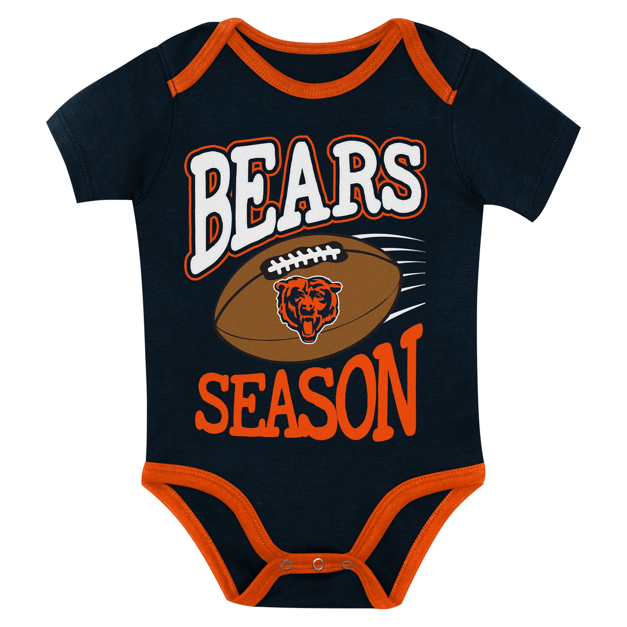 Newborn Outerstuff Chicago Bears First Round Pick Three-Piece Bodysuit Set